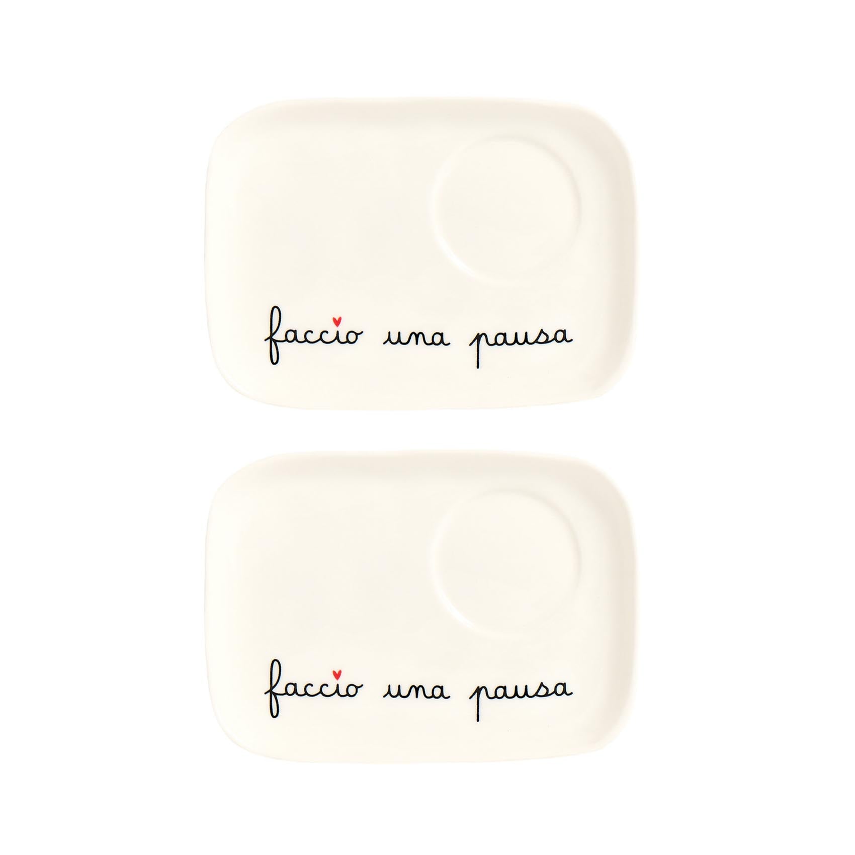 SET 2 PLATES FOR TZ. ESP. TAKE A BREAK