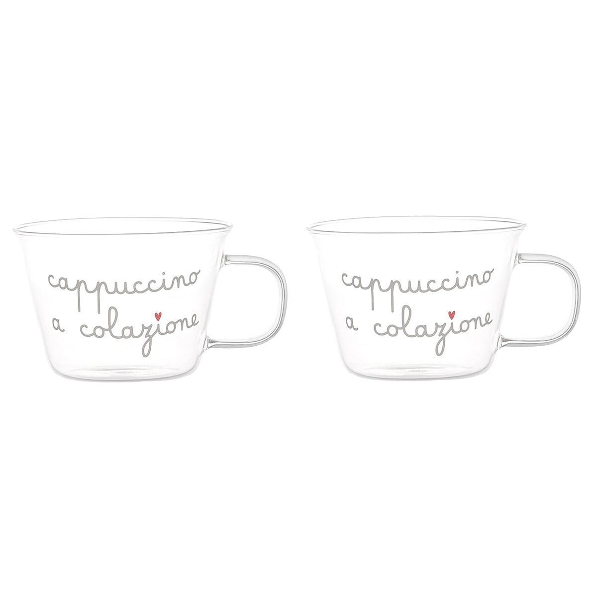 Set of 2 tea or cappuccino cups Cappuccino for breakfast