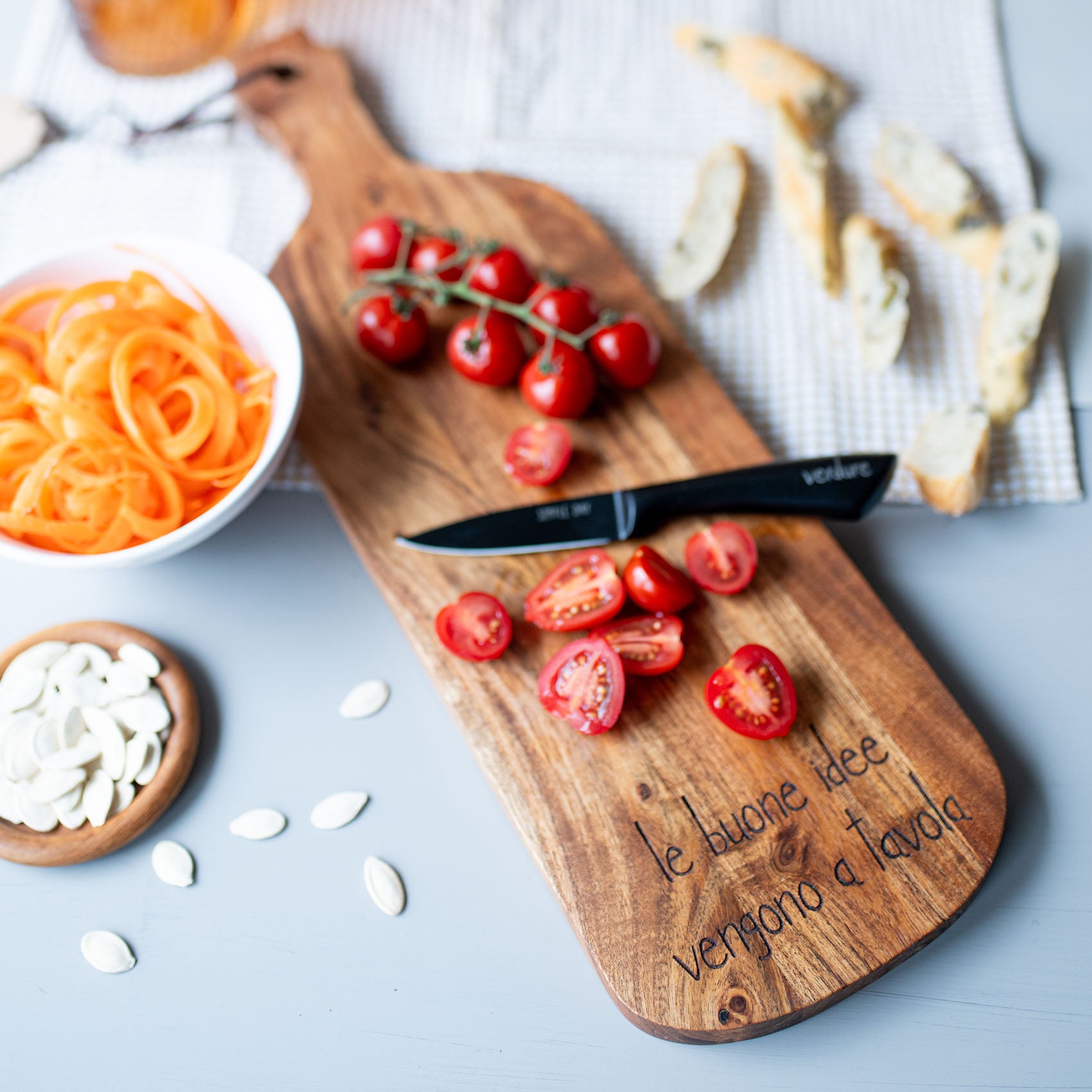 Planche à découper les bouteilles Les bonnes idées arrivent sur la table