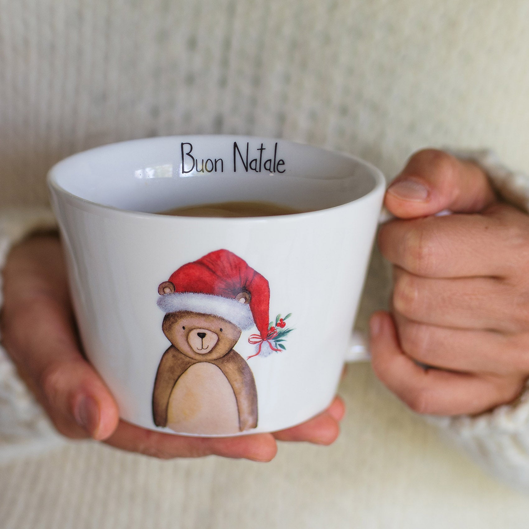 FRÜHSTÜCKS-TASSEN „FROHE WEIHNACHTEN“ MIT BÄRCHEN
