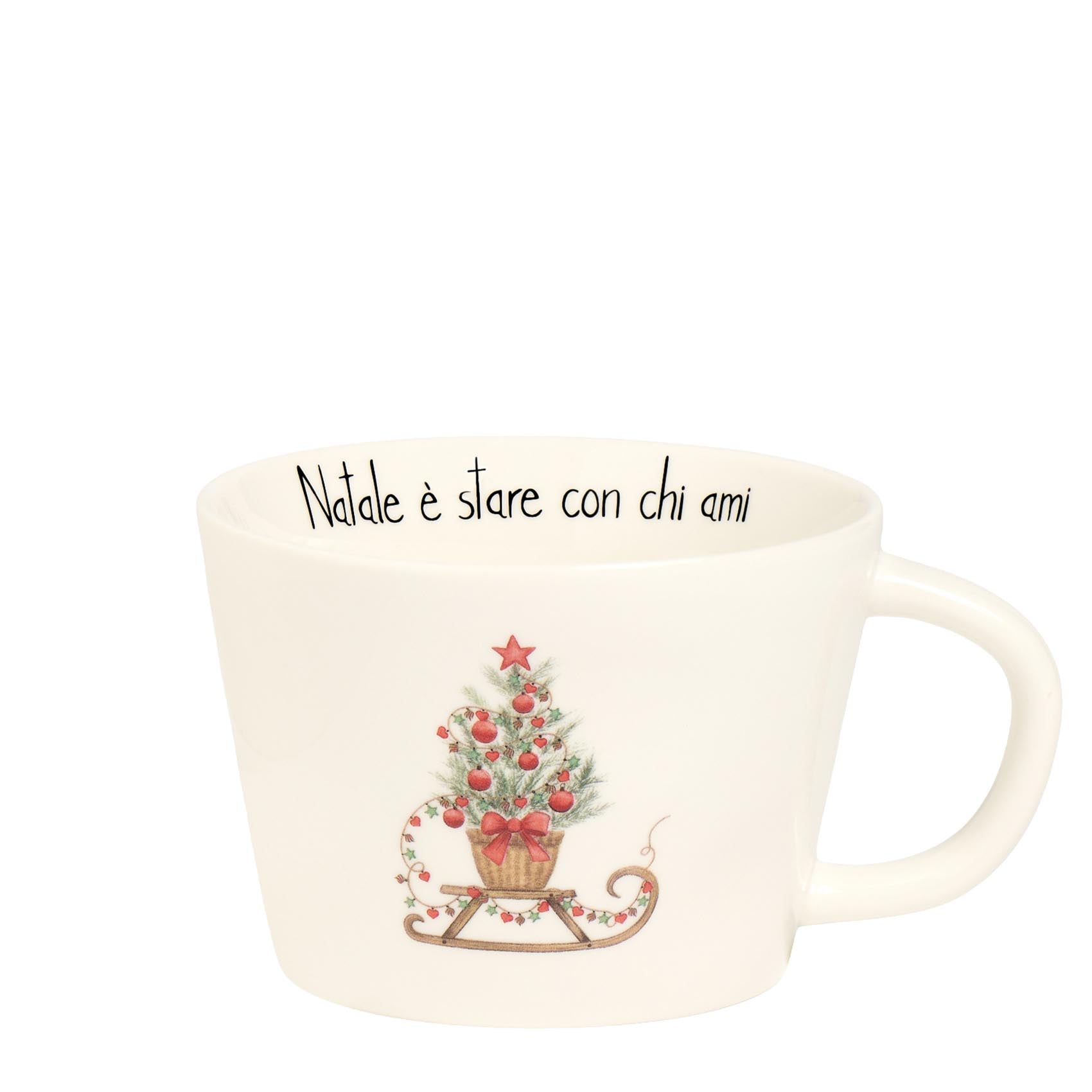Tazza colazione Natale è stare con chi ami