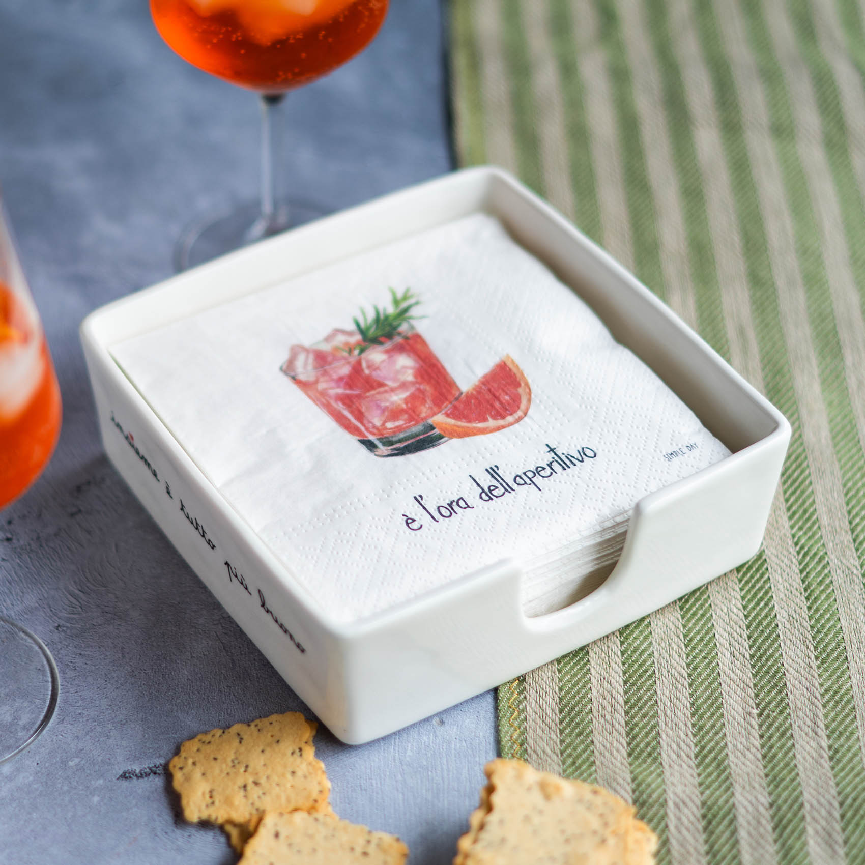 Set 20 tovaglioli in carta E' l'ora dell'aperitivo