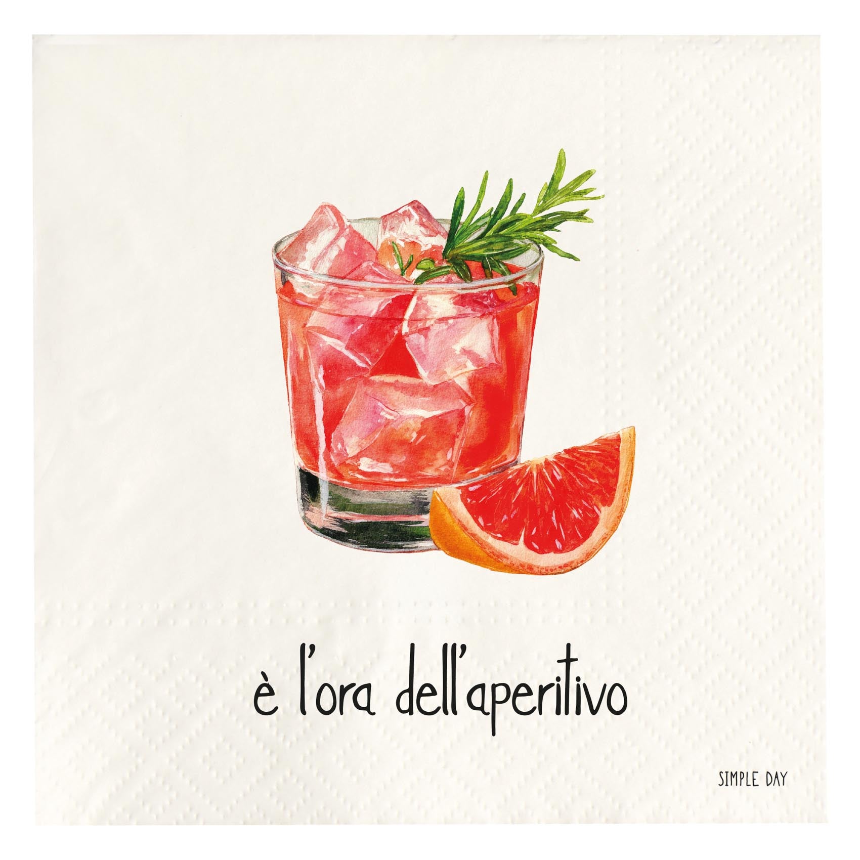 Set 20 tovaglioli in carta E' l'ora dell'aperitivo