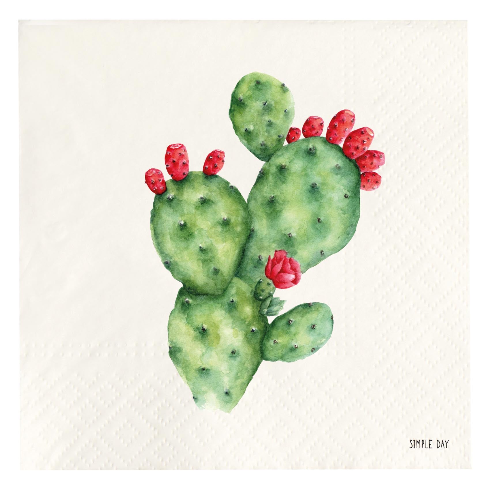 Set 20 tovaglioli in carta Fico d'India