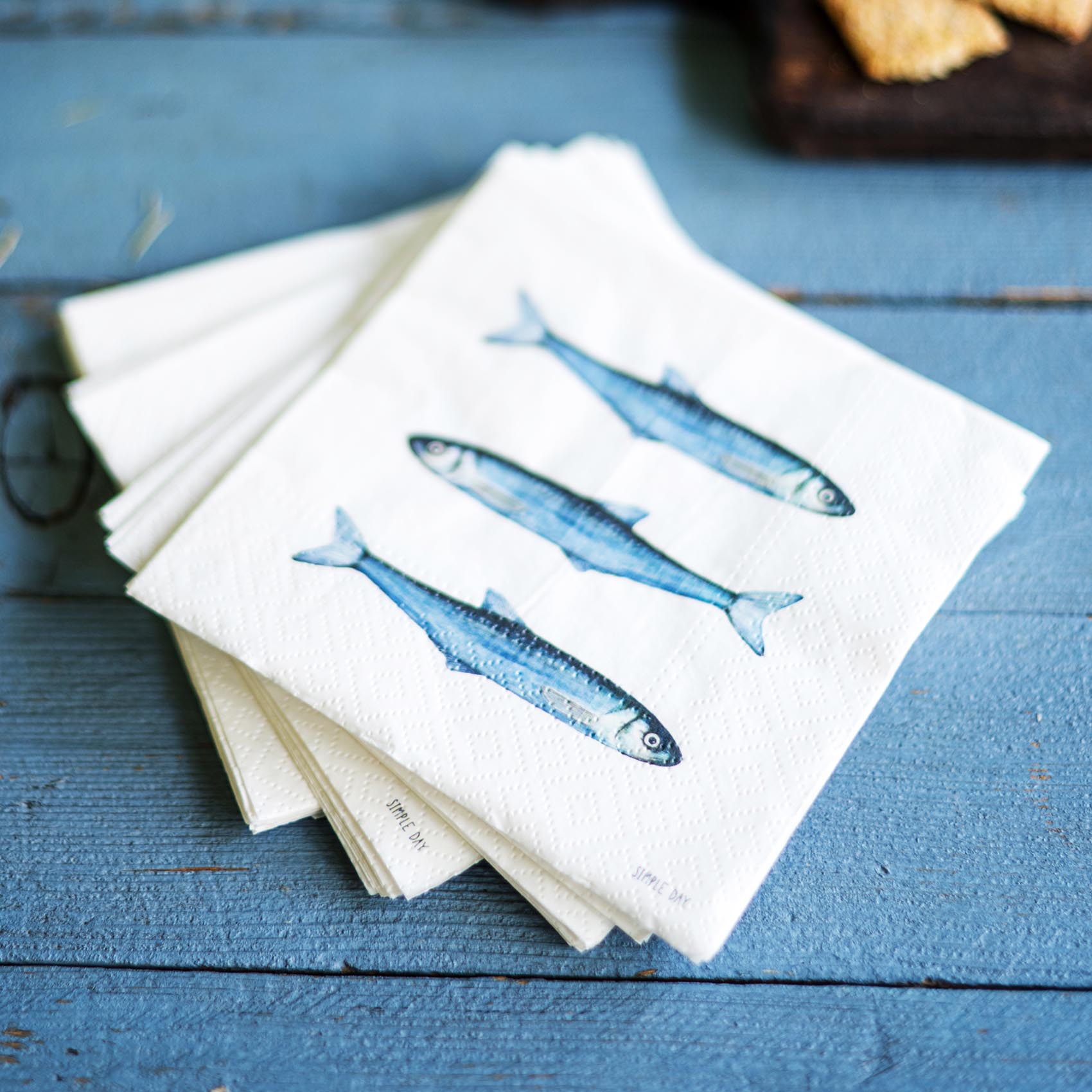 Set 20 tovaglioli in carta Sardine