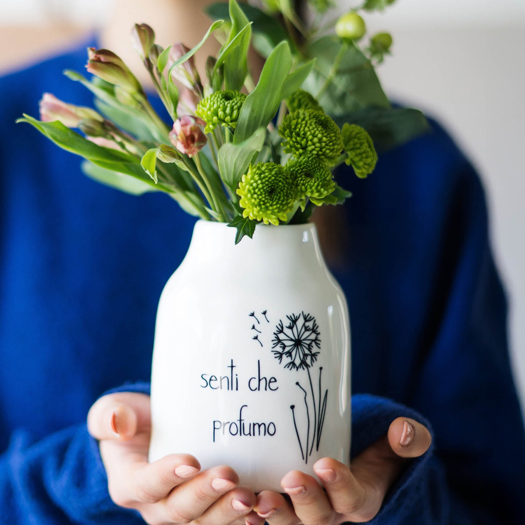 Vaso Portafiori in gres Senti che profumo