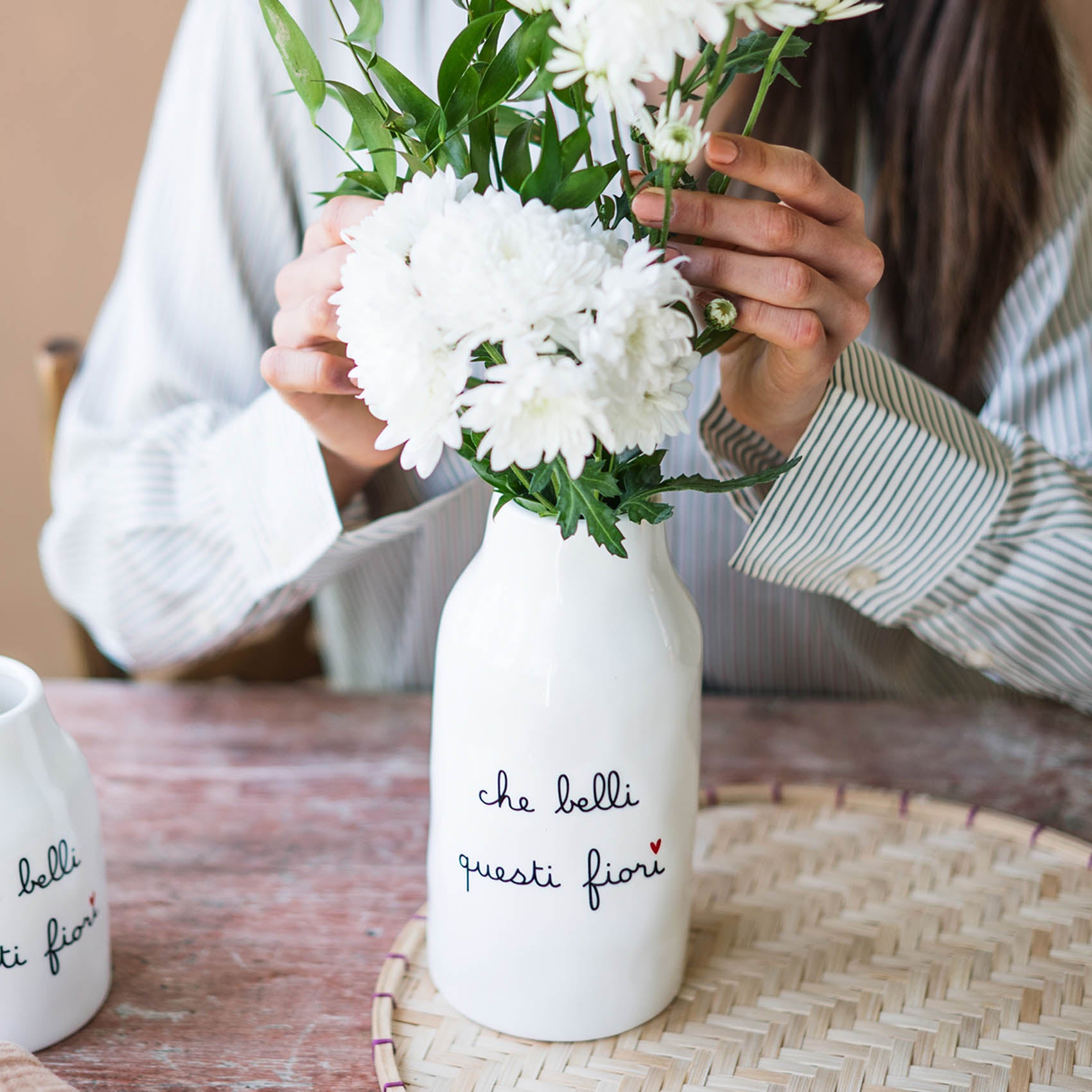 Vaso Portafiori in gres Che belli questi fiori