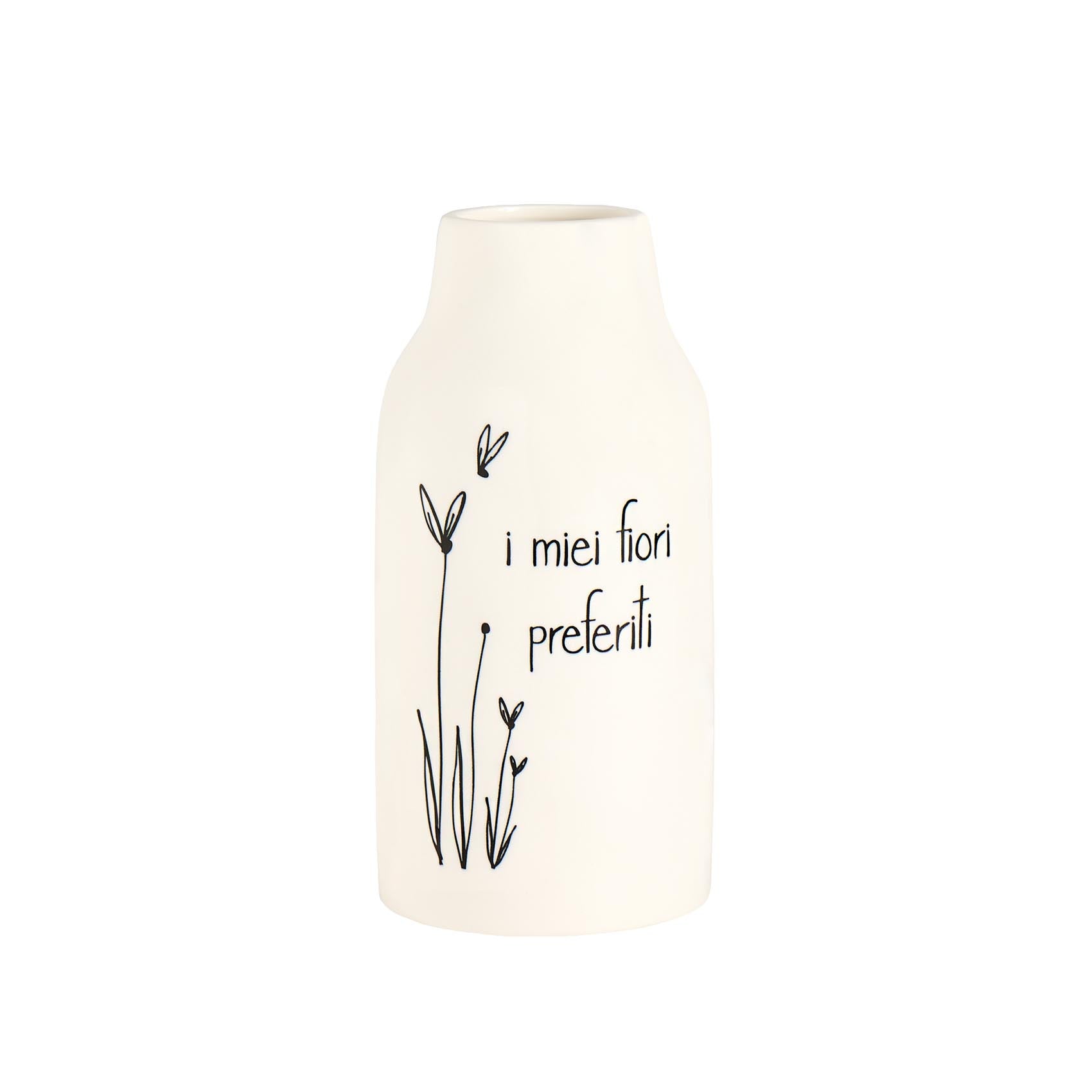 Vaso Portafiori in gres I miei fiori preferiti