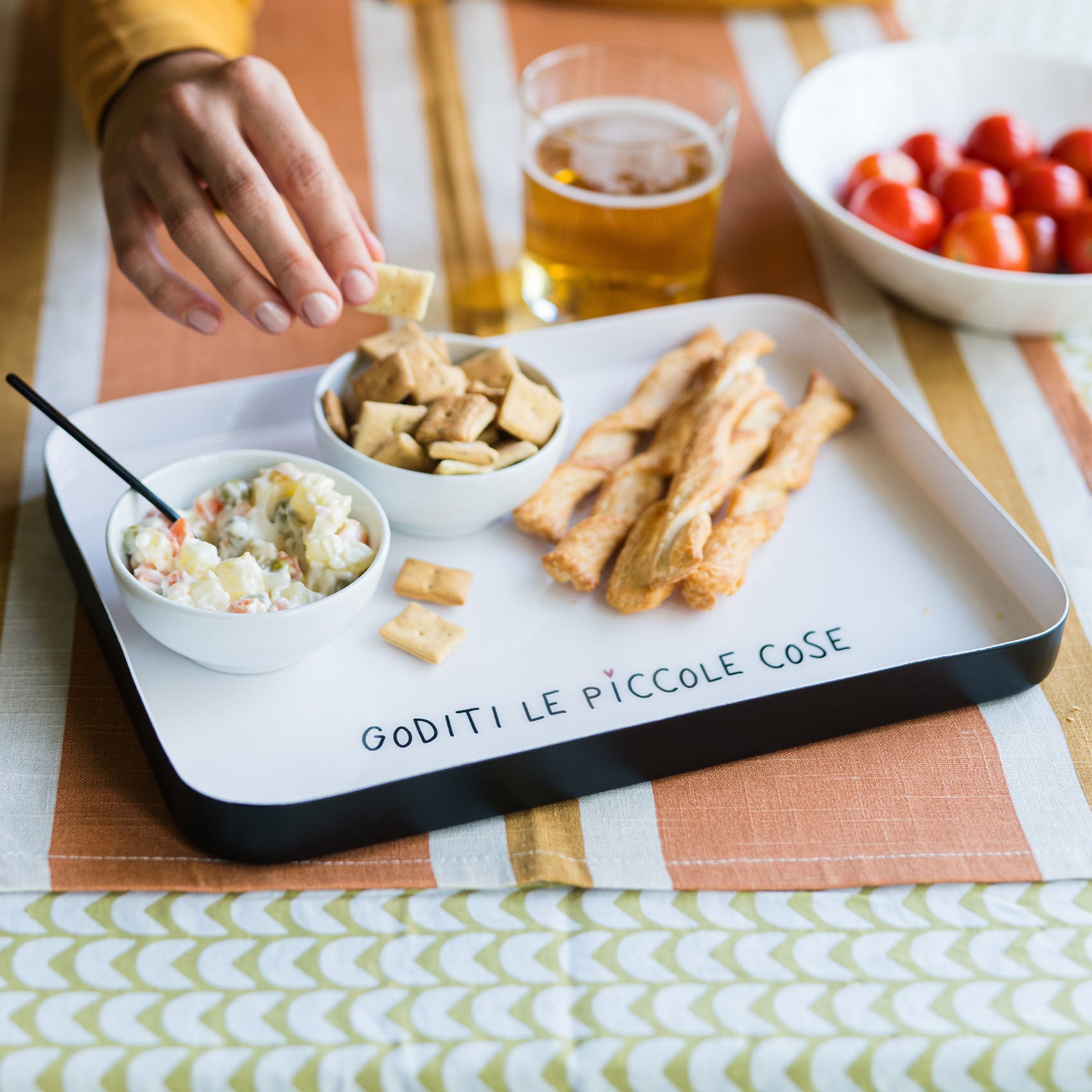 BANDEJA DE 30 X 21 CM: DISFRUTA DE LAS PEQUEÑAS COSAS