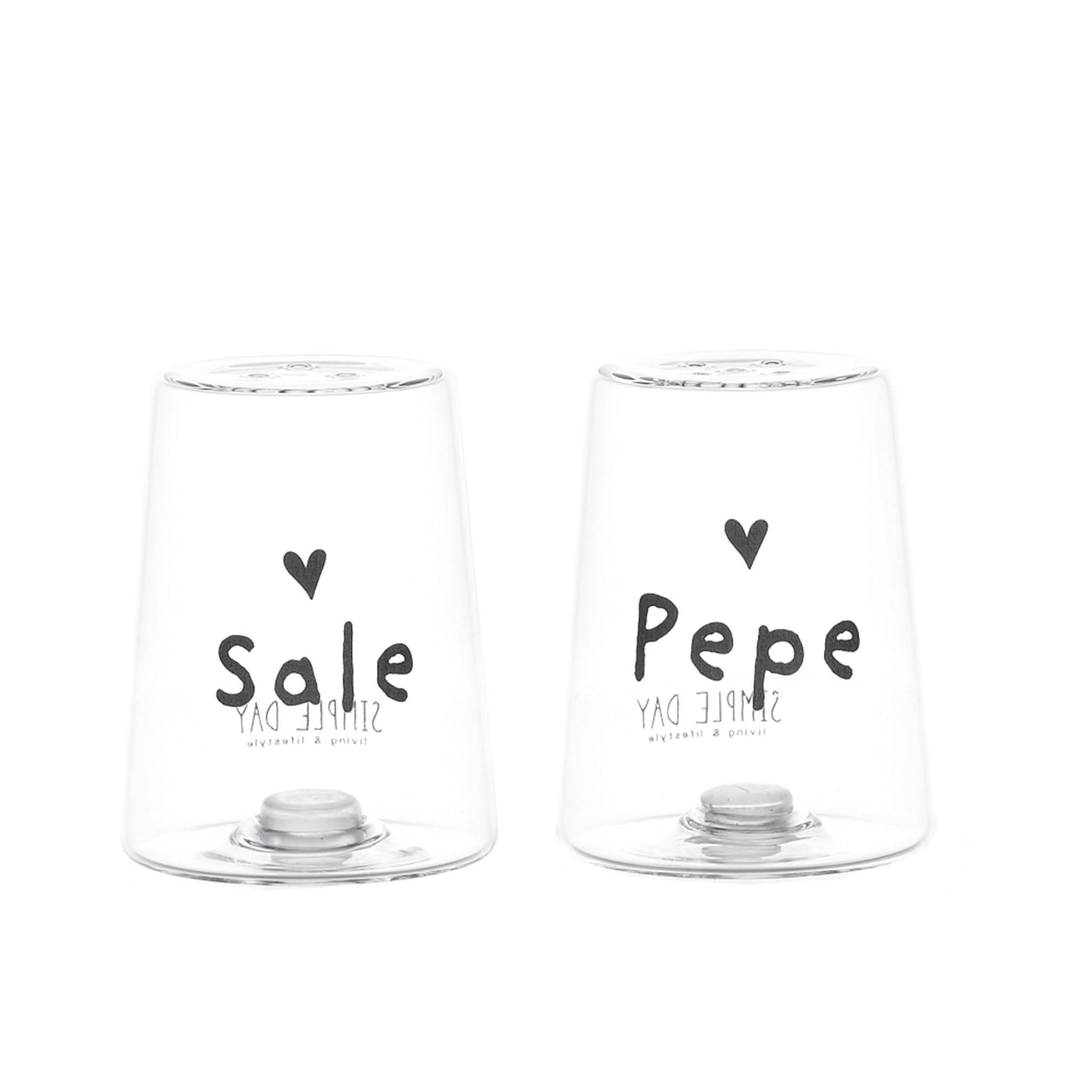 Salz und Pfeffer "Sale“ und "Pepe" mit Herz