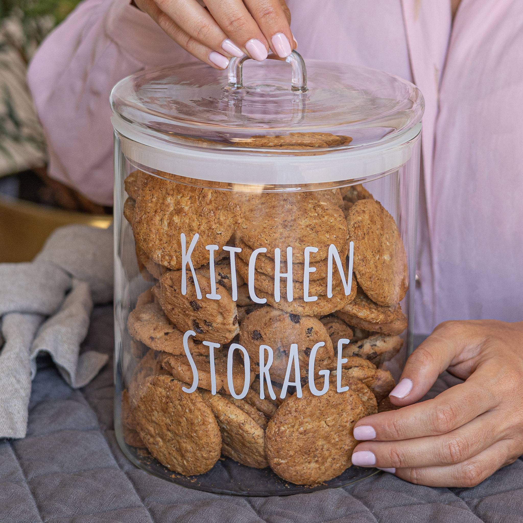 Barattolo grande in bianco Kitchen storage — Simple Day