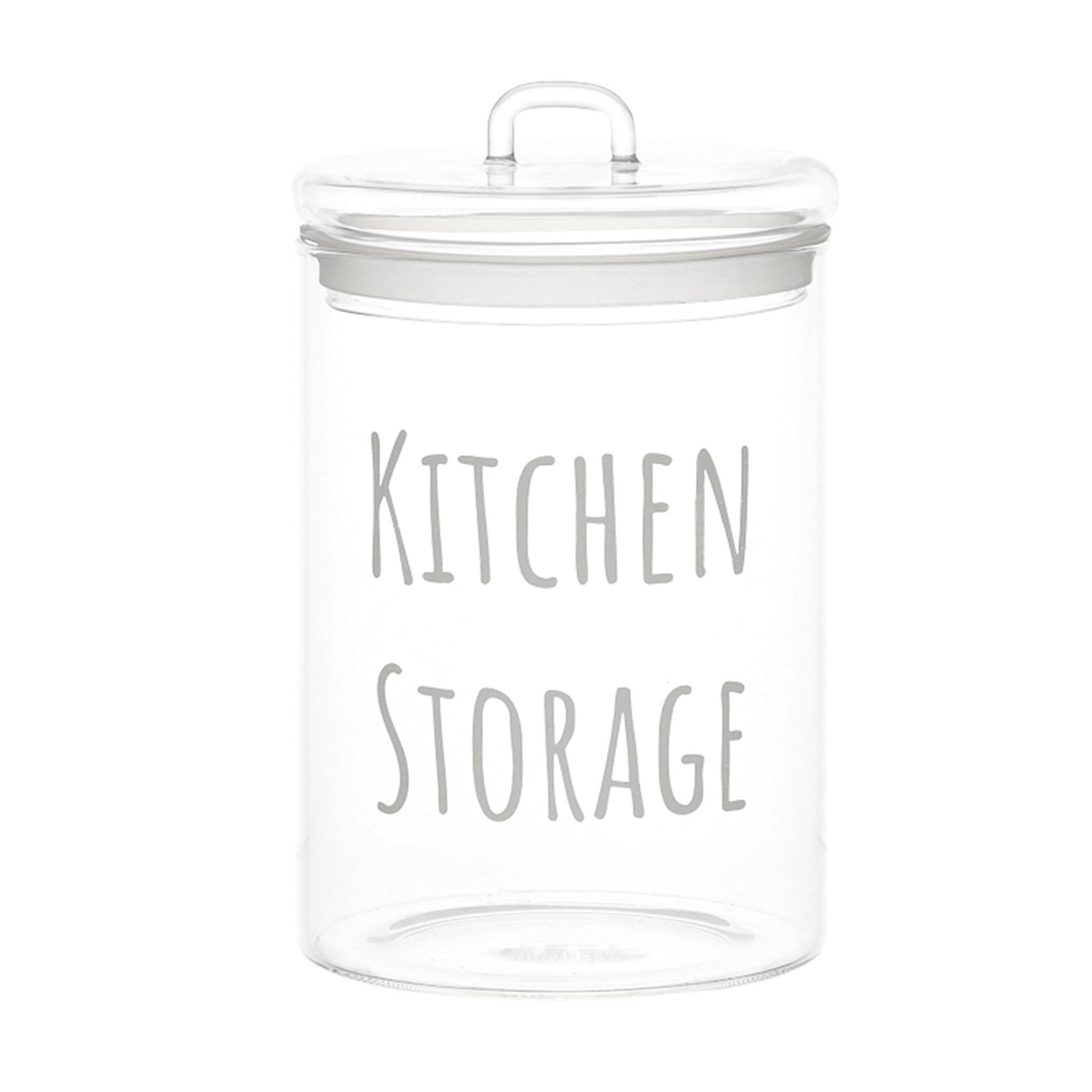 Kitchen storage white jar