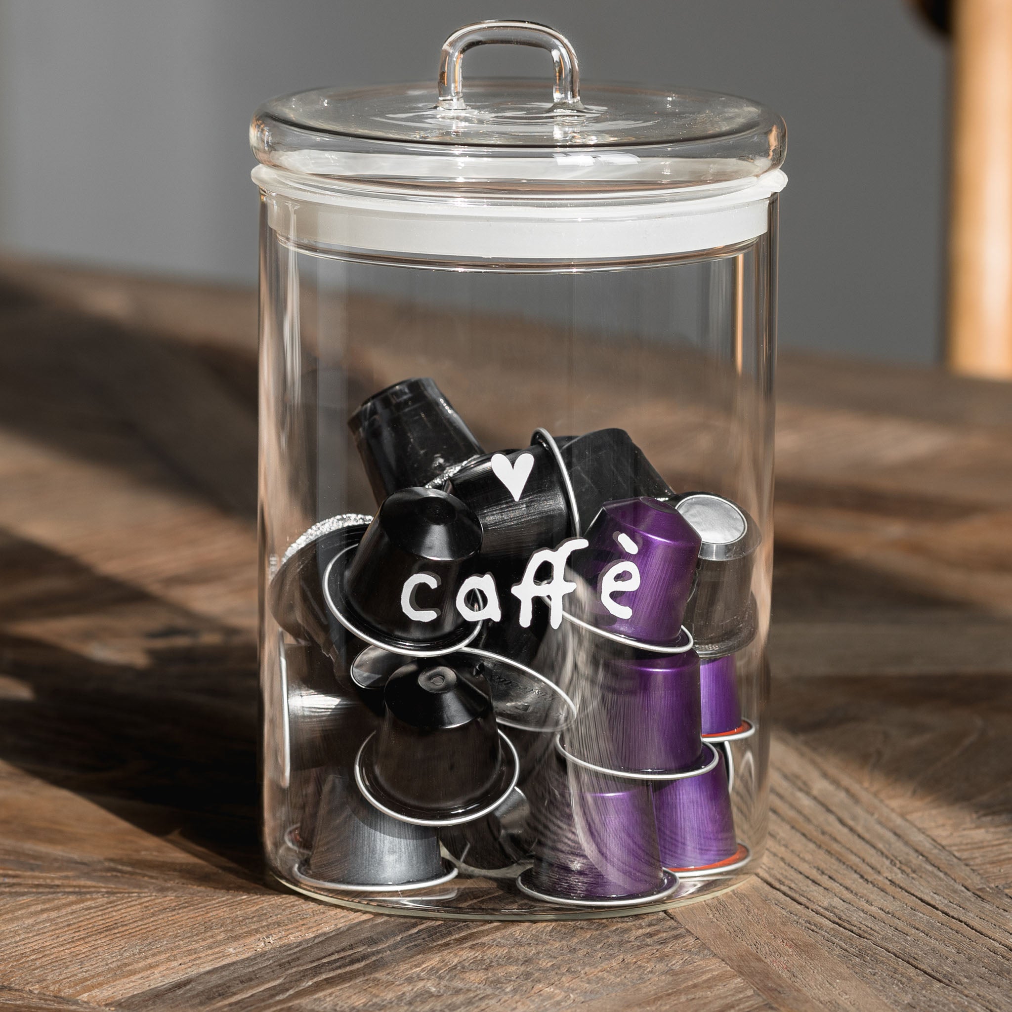 Caffè with Heart Coffee Jar