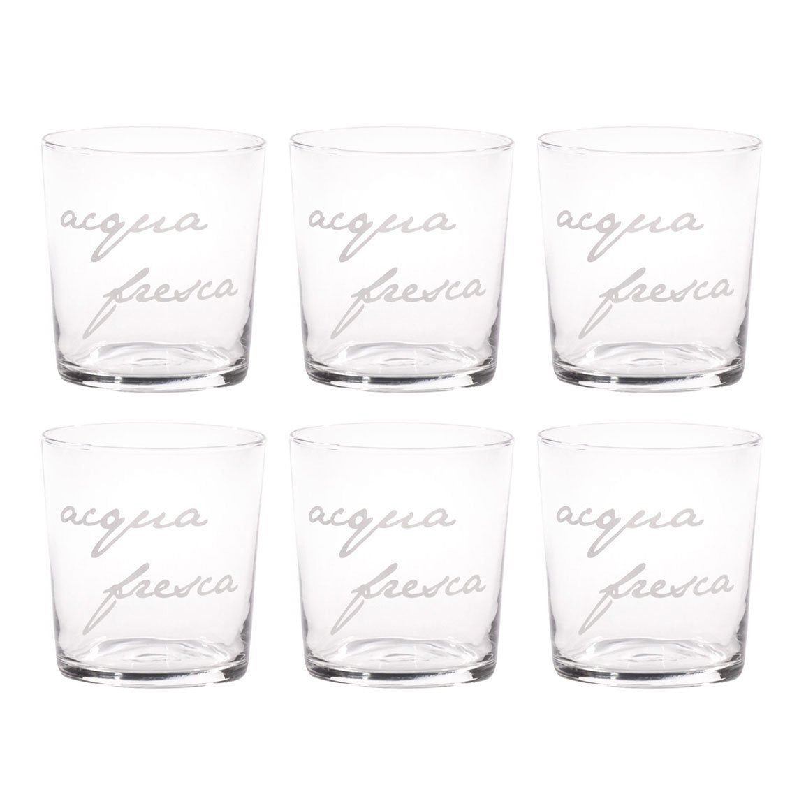 Set 6 fresh water glasses