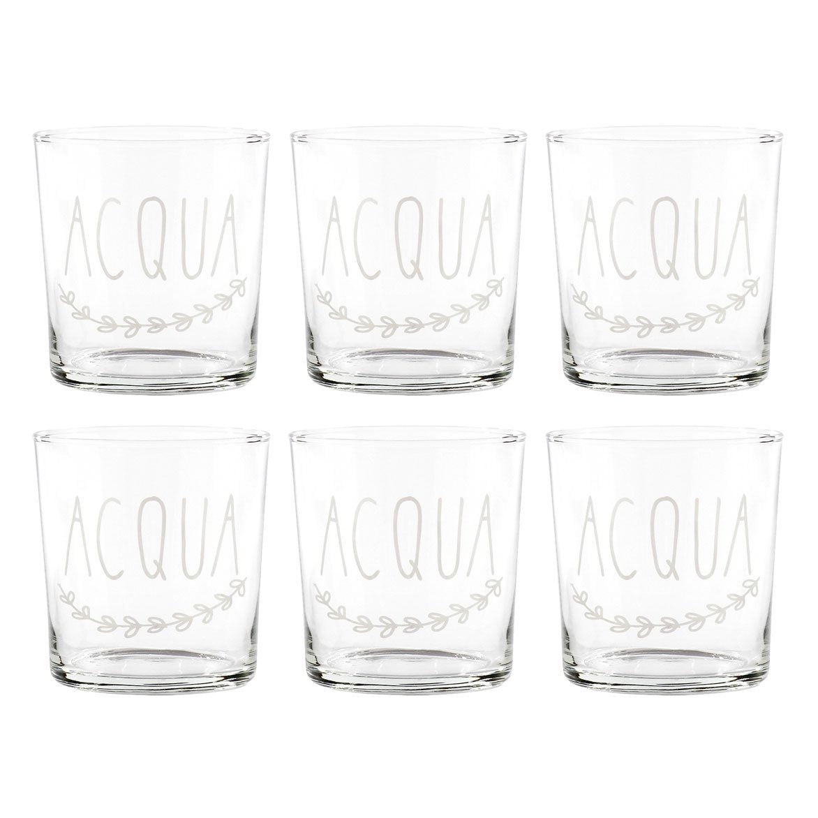 Set 6 water glasses