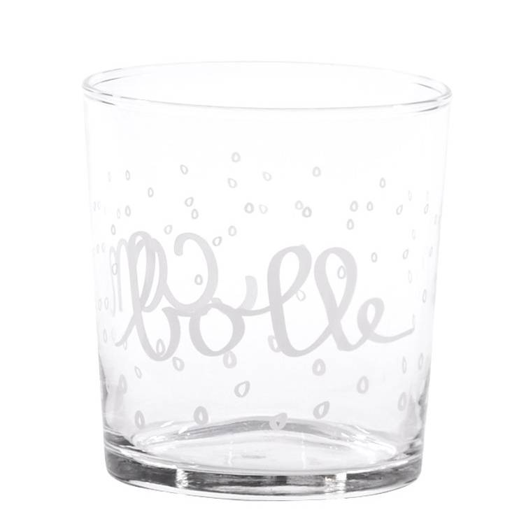 Réglez 6 verres à eau avec des bulles