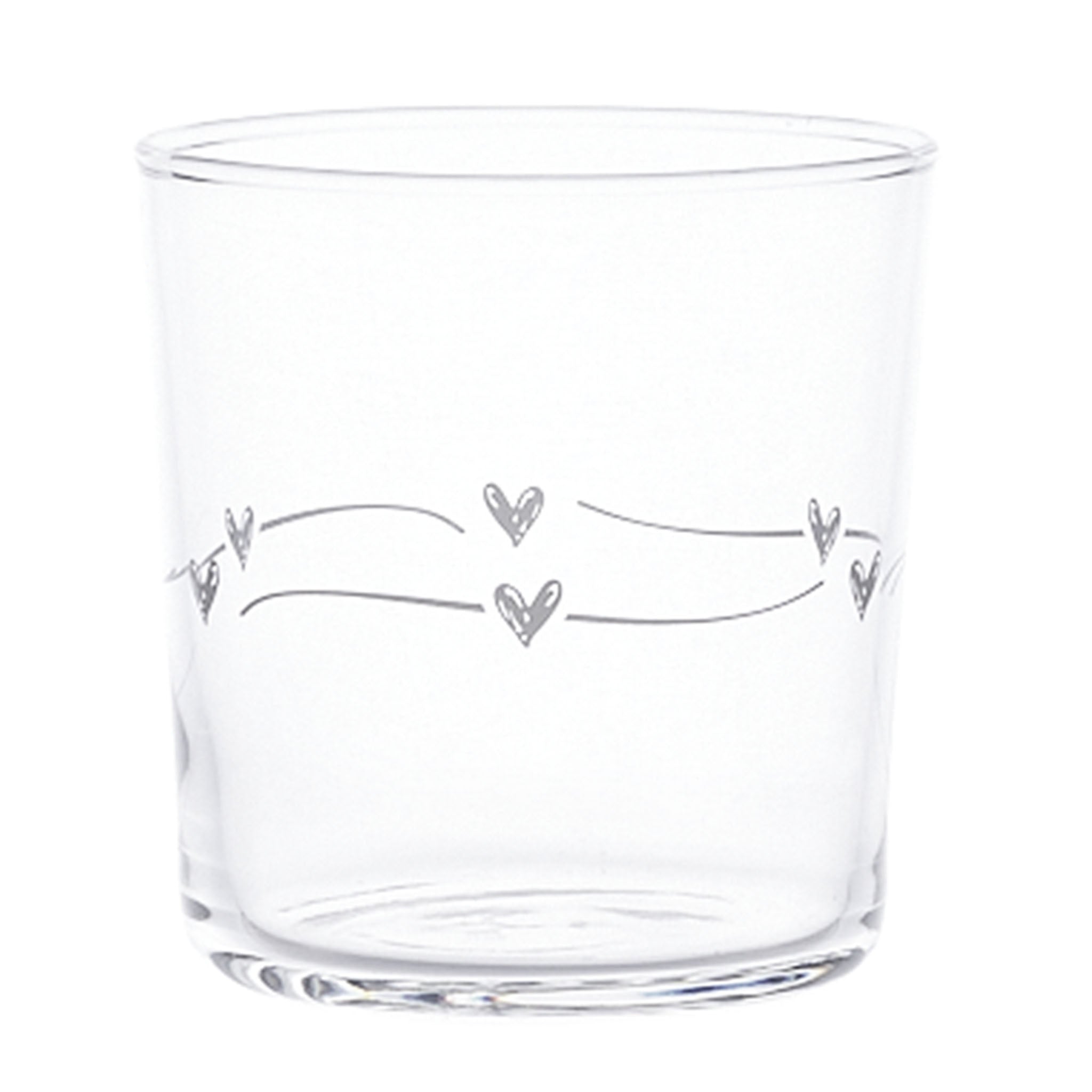 Set 6 Water glasses Festone Hearts