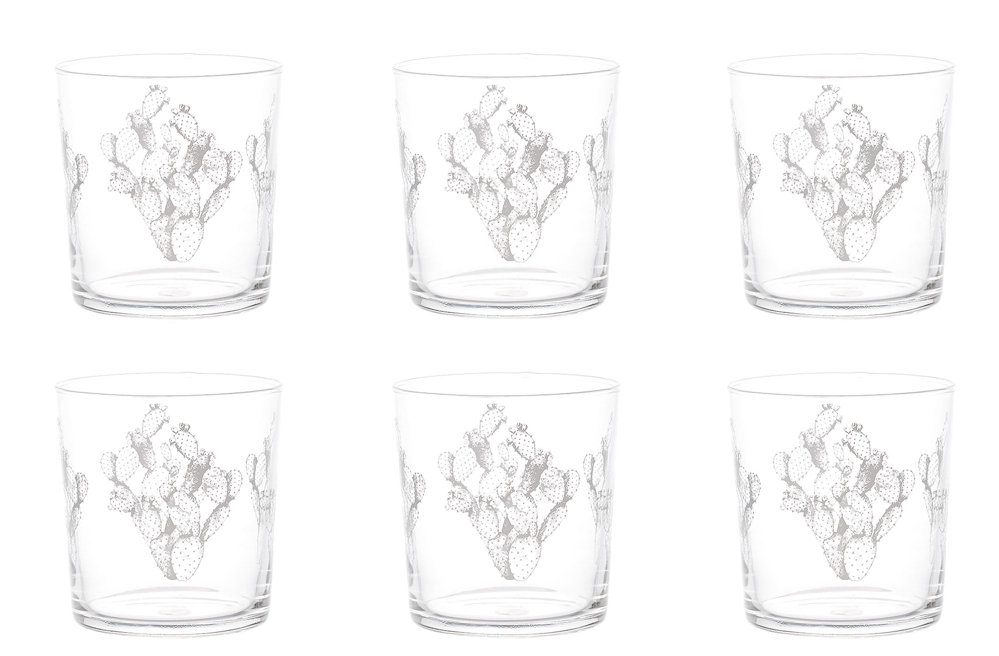 Set 6 glasses Water Fico d'Ondia