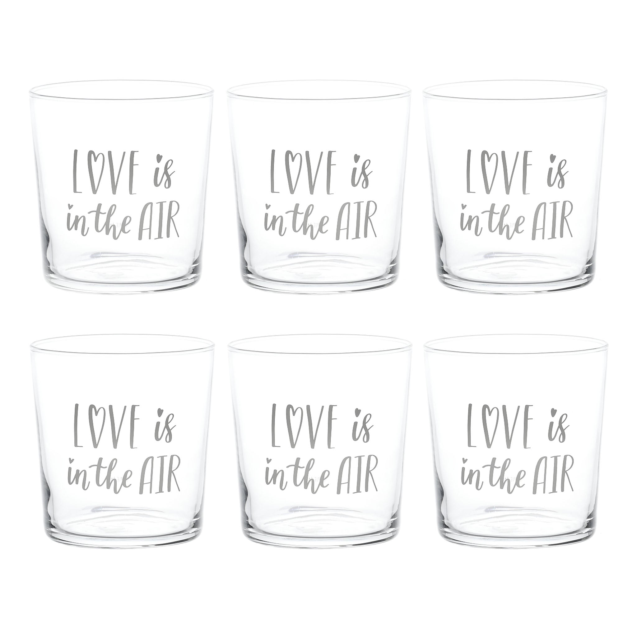 Love is in the Air Tumbler - Set of 6