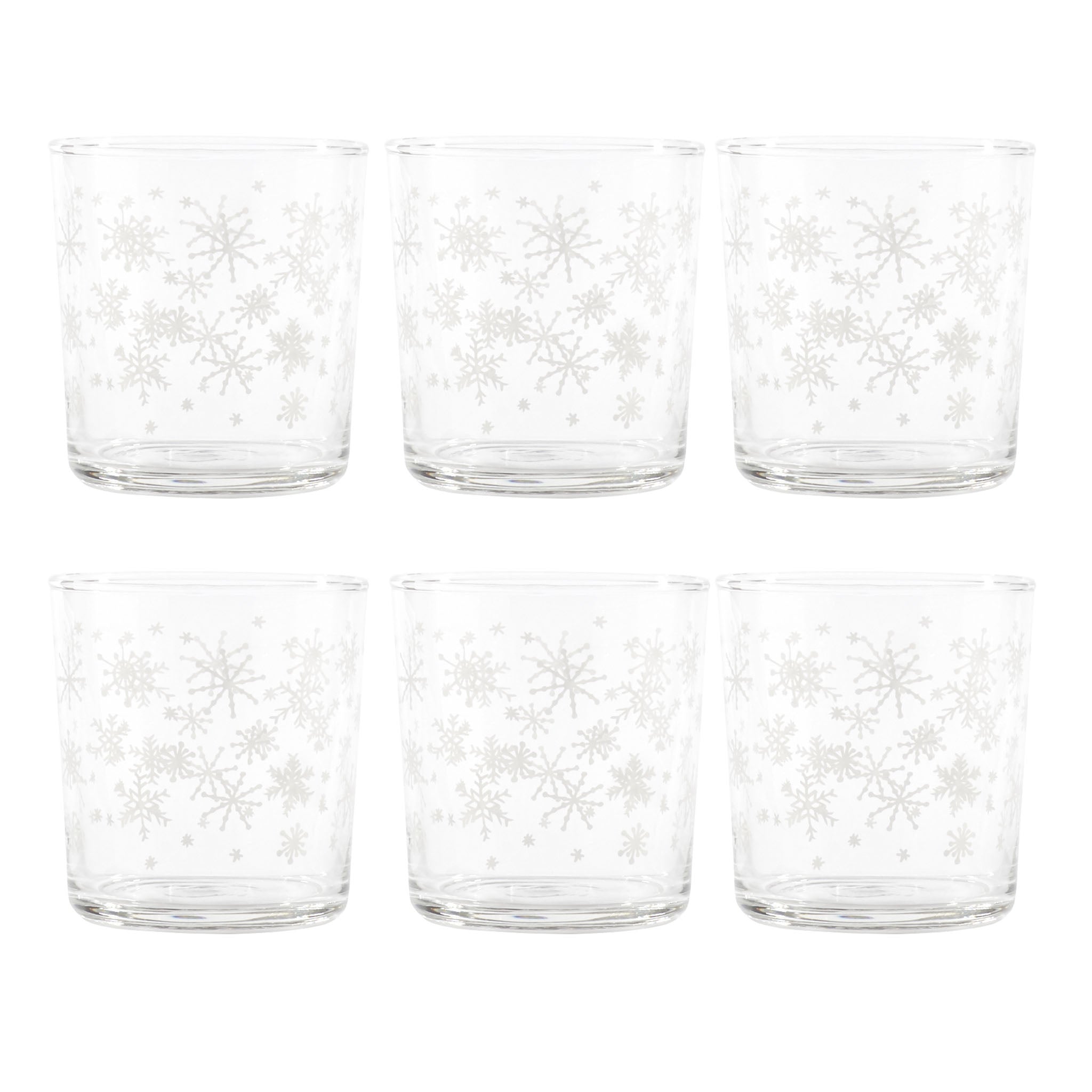 Set 6 snow water glasses