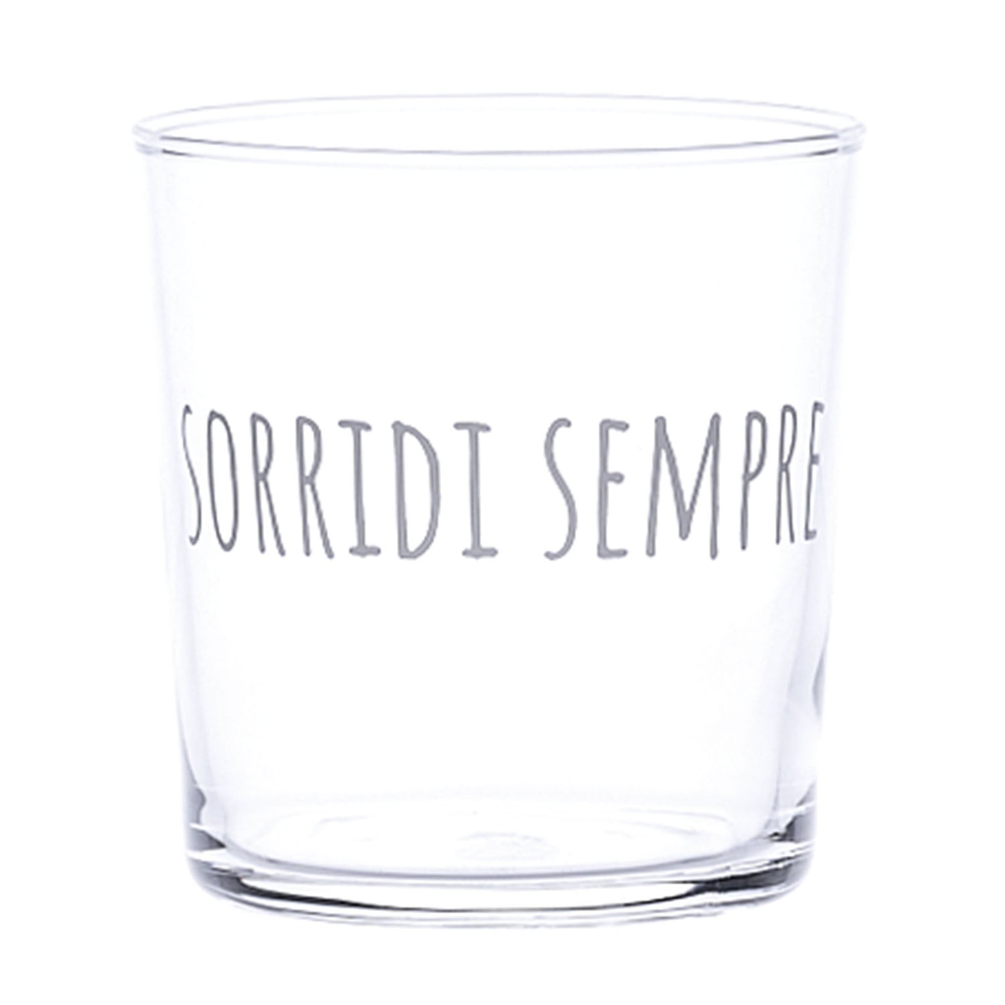 6-teiliges Wassergläserset mit "Sorridi Sempre" Dekor