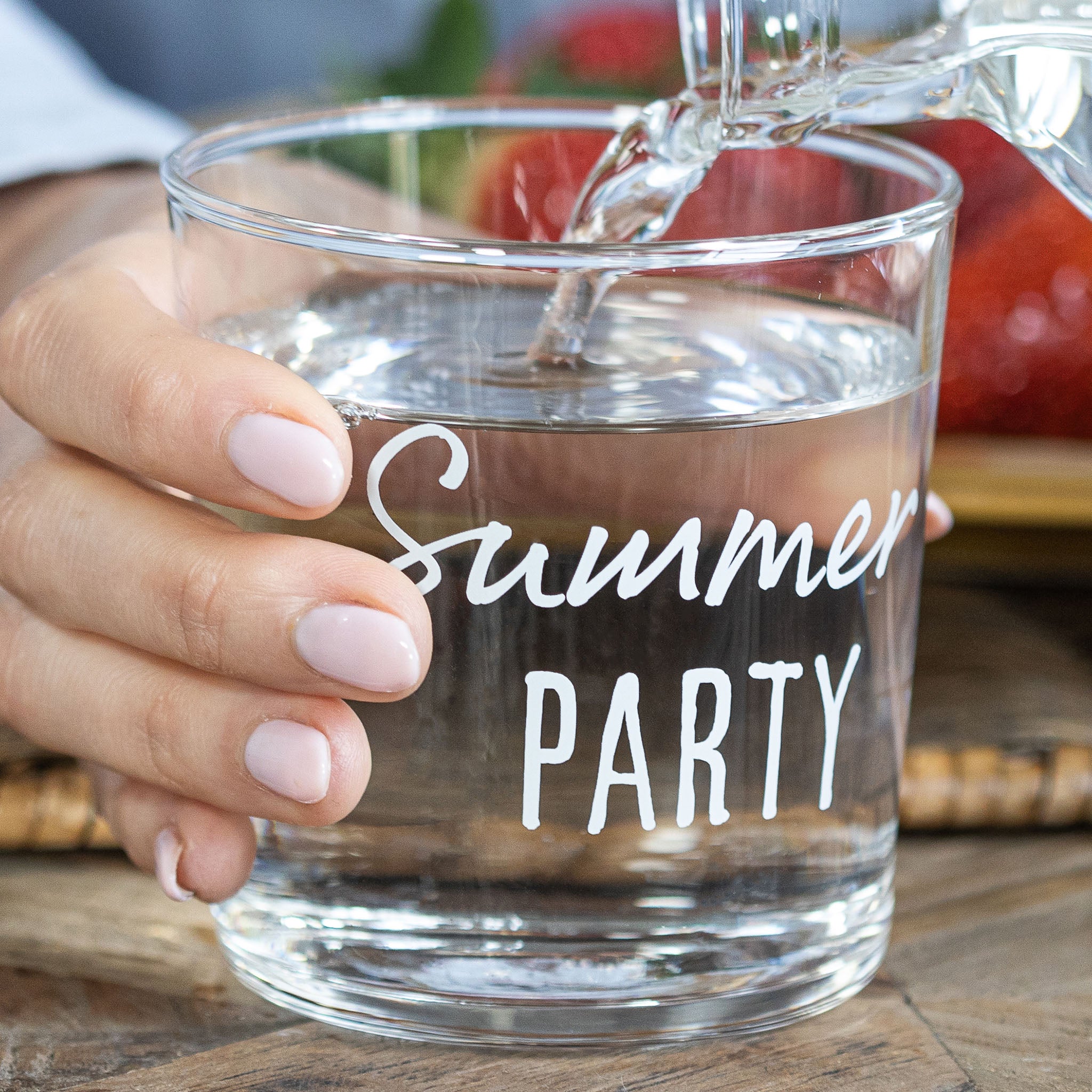 Set 6 Summer Party water glasses
