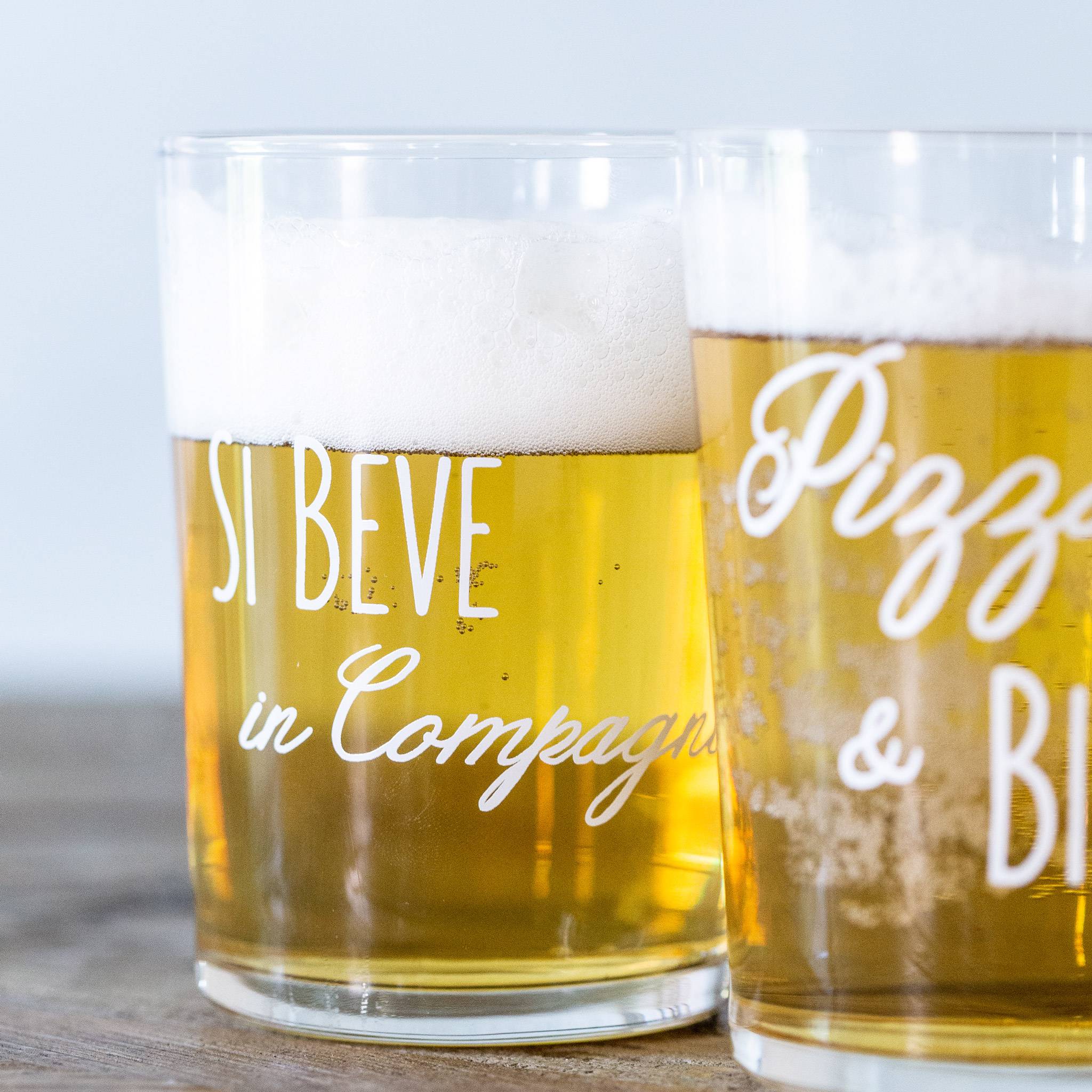 Set 6 Bicchieri birra Si Beve in Compagnia — Simple Day