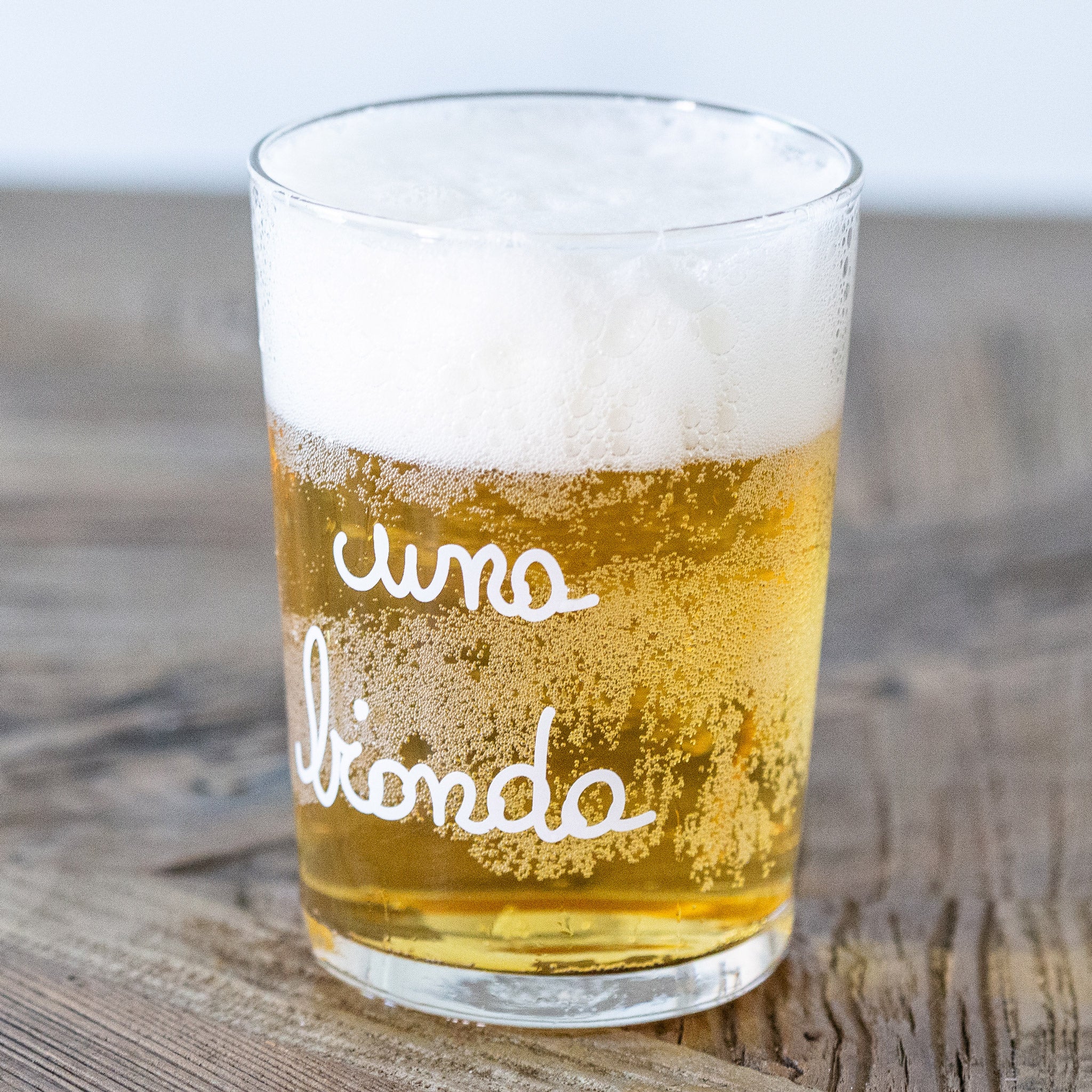 Set 6 Bicchieri birra Una Bionda — Simple Day