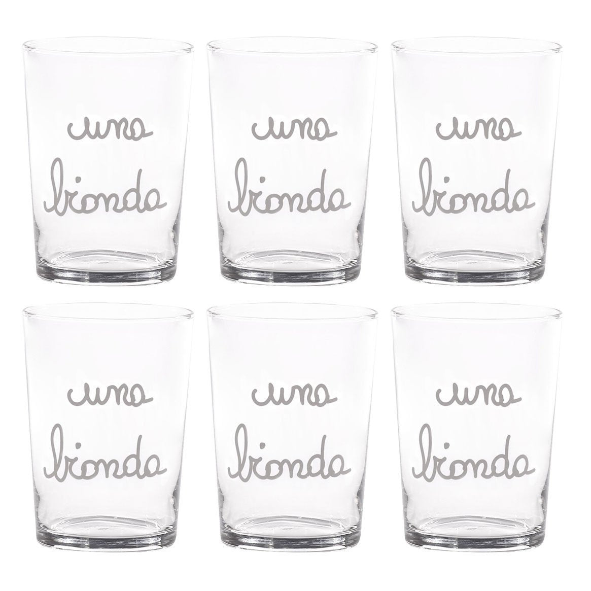 Una Bionda Beer Glass - Set of 6
