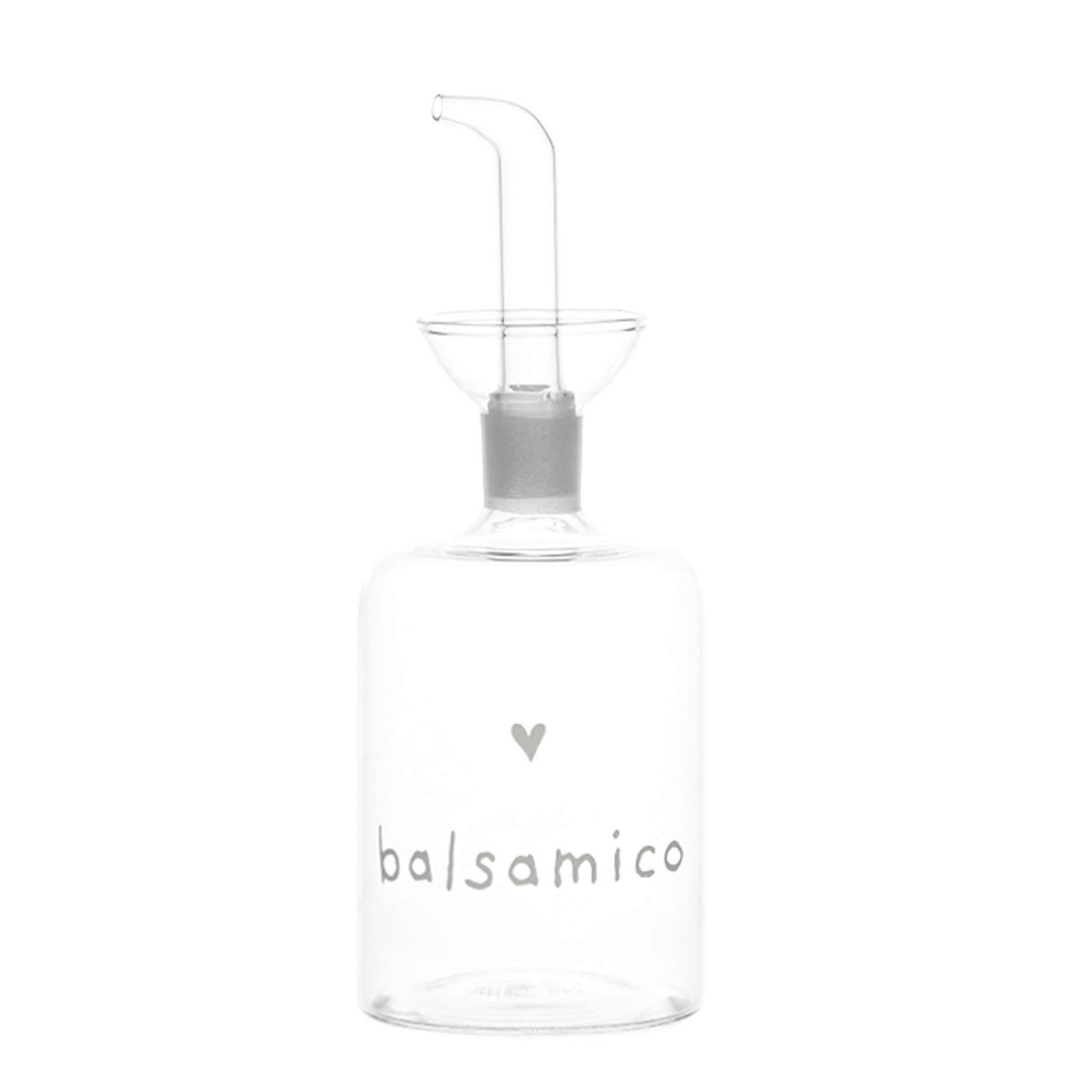 Bottiglia aceto in vetro borosilicato decoro Balsamico 350ml