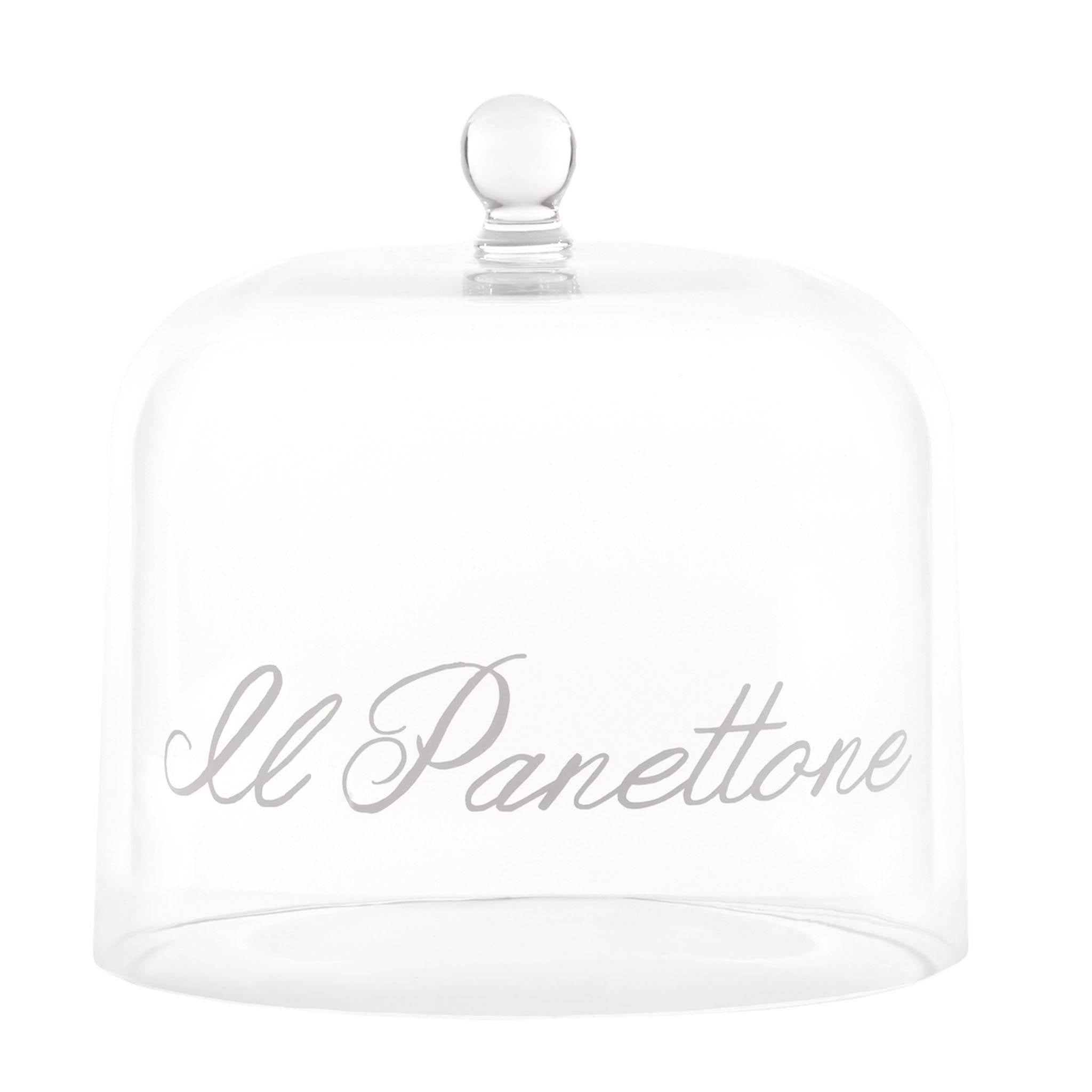 Glasglocke "Il Panettone" in weiß