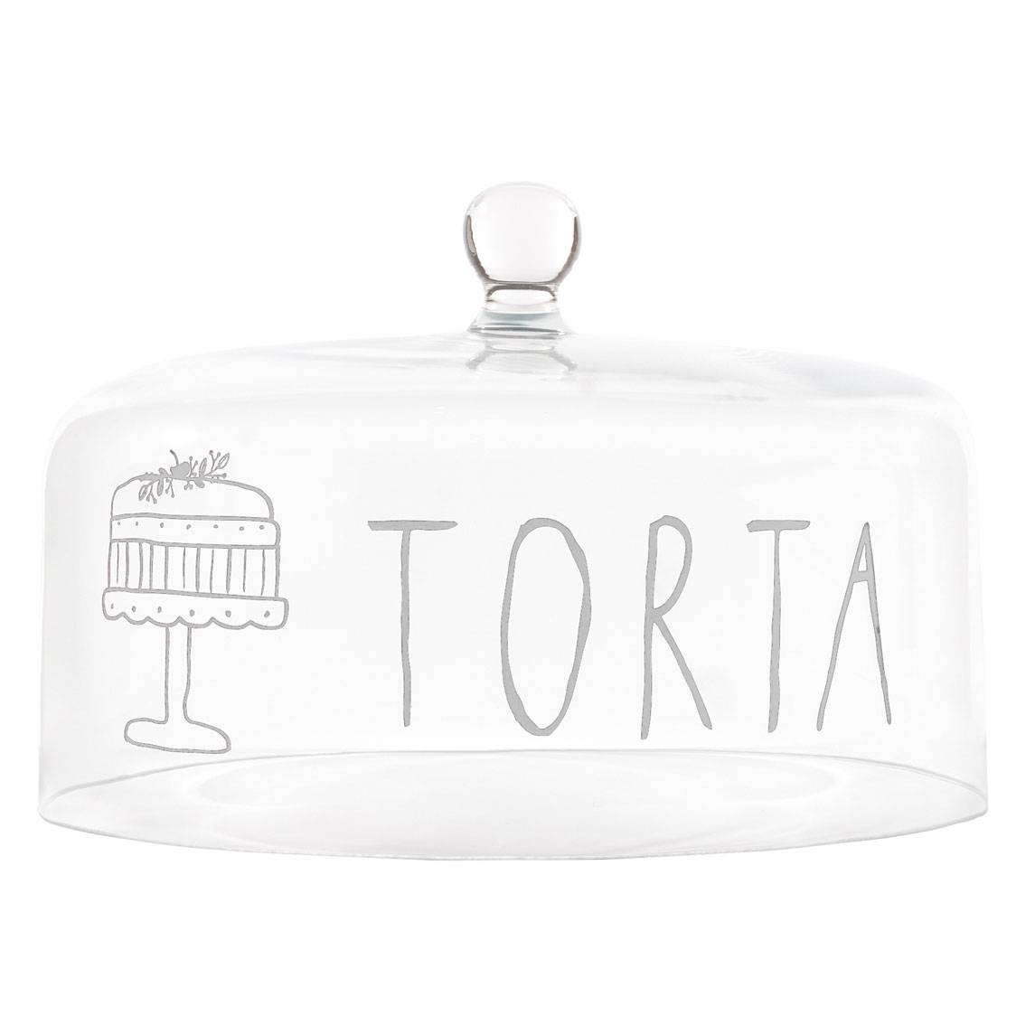 Large Glass Bell Cake Dome & Stand 45cm – Mother's Day Gifts -Solavia