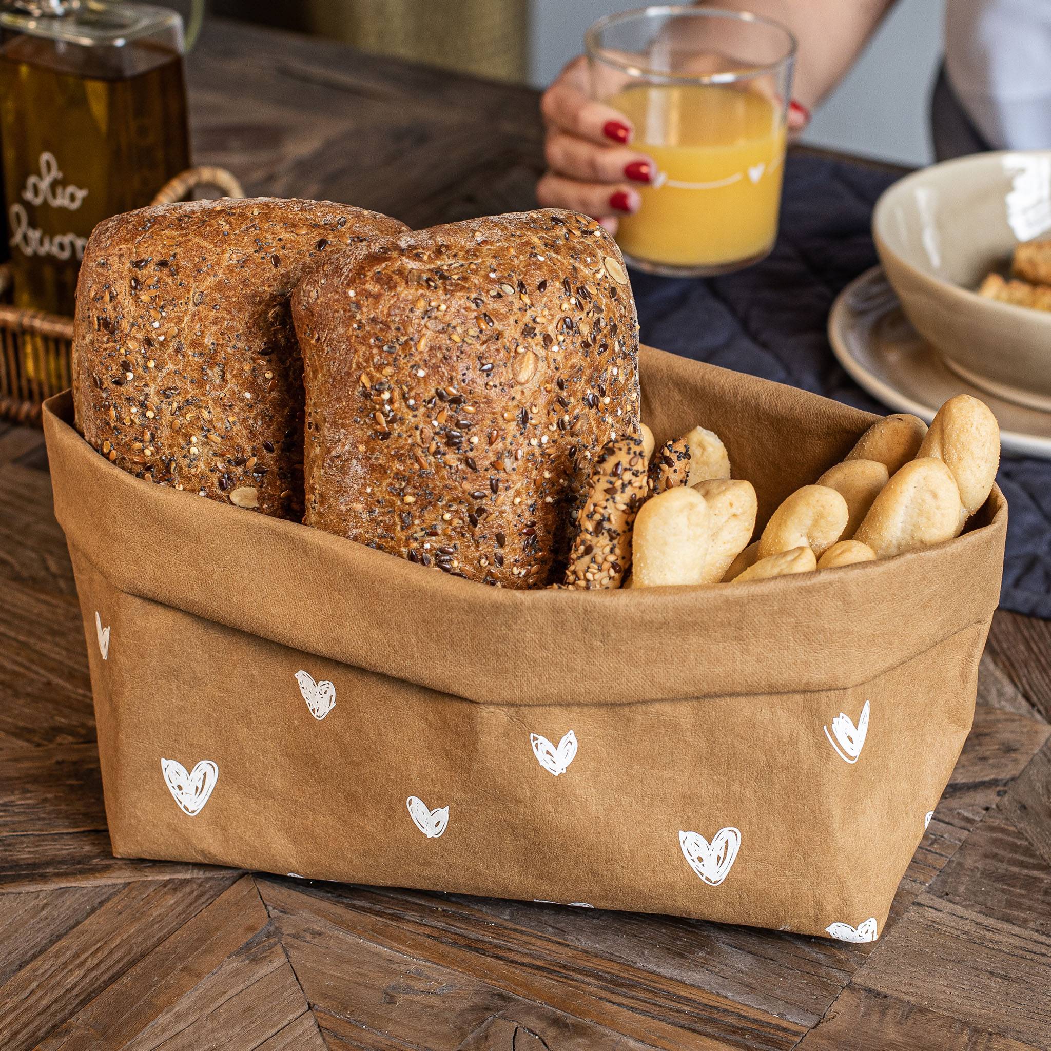 Hearts Bread Basket