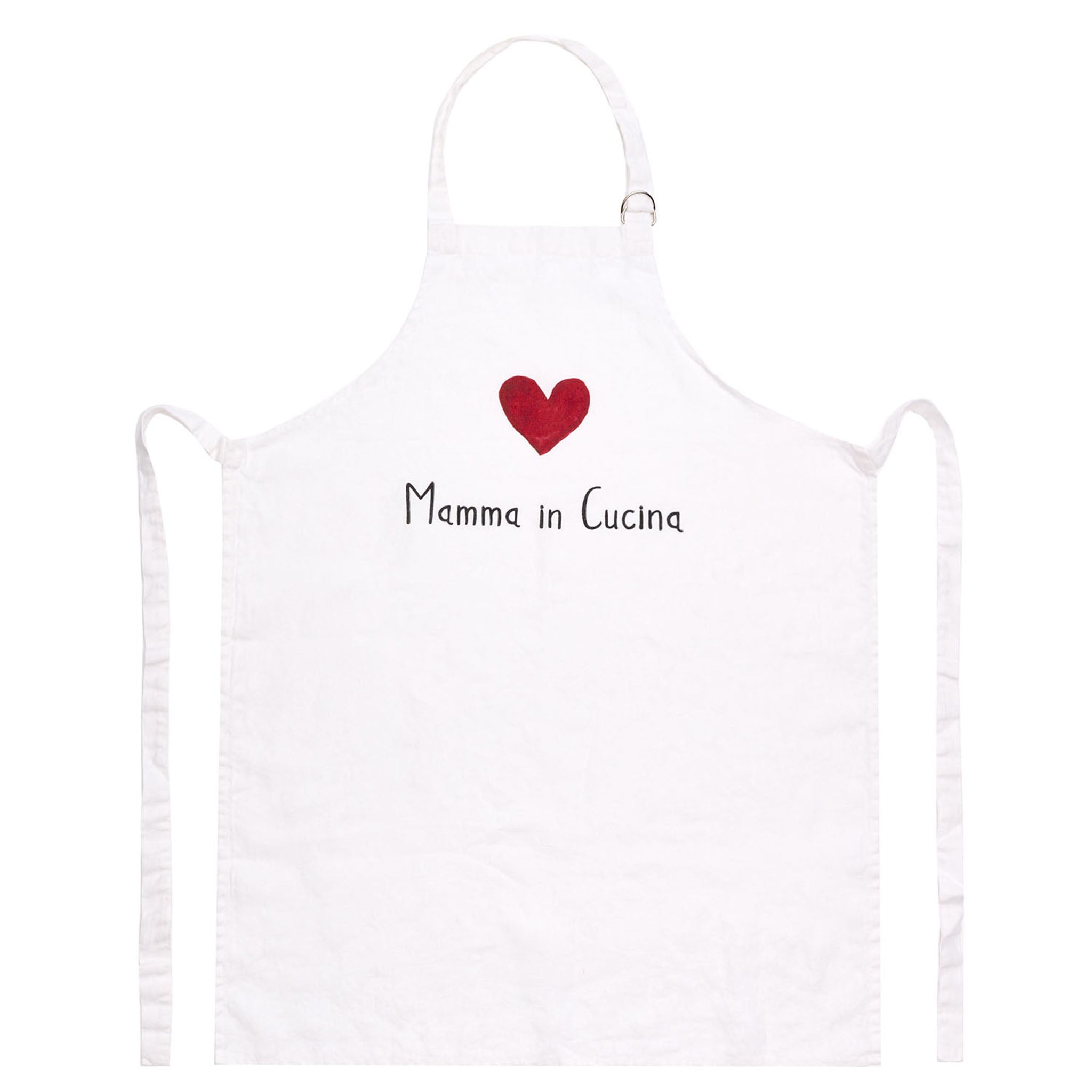 Mom apron in the kitchen
