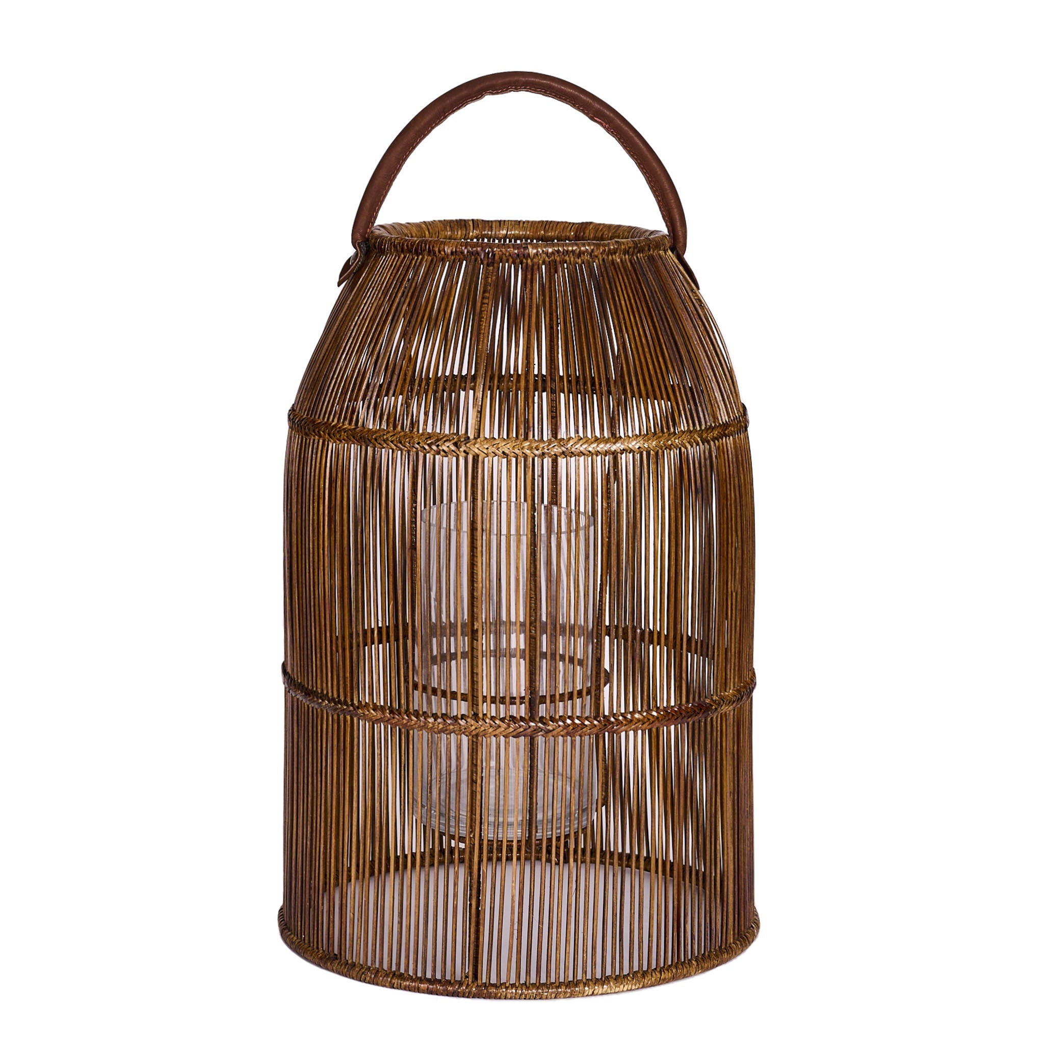 Rangoon Lantern in rattan and bamboo