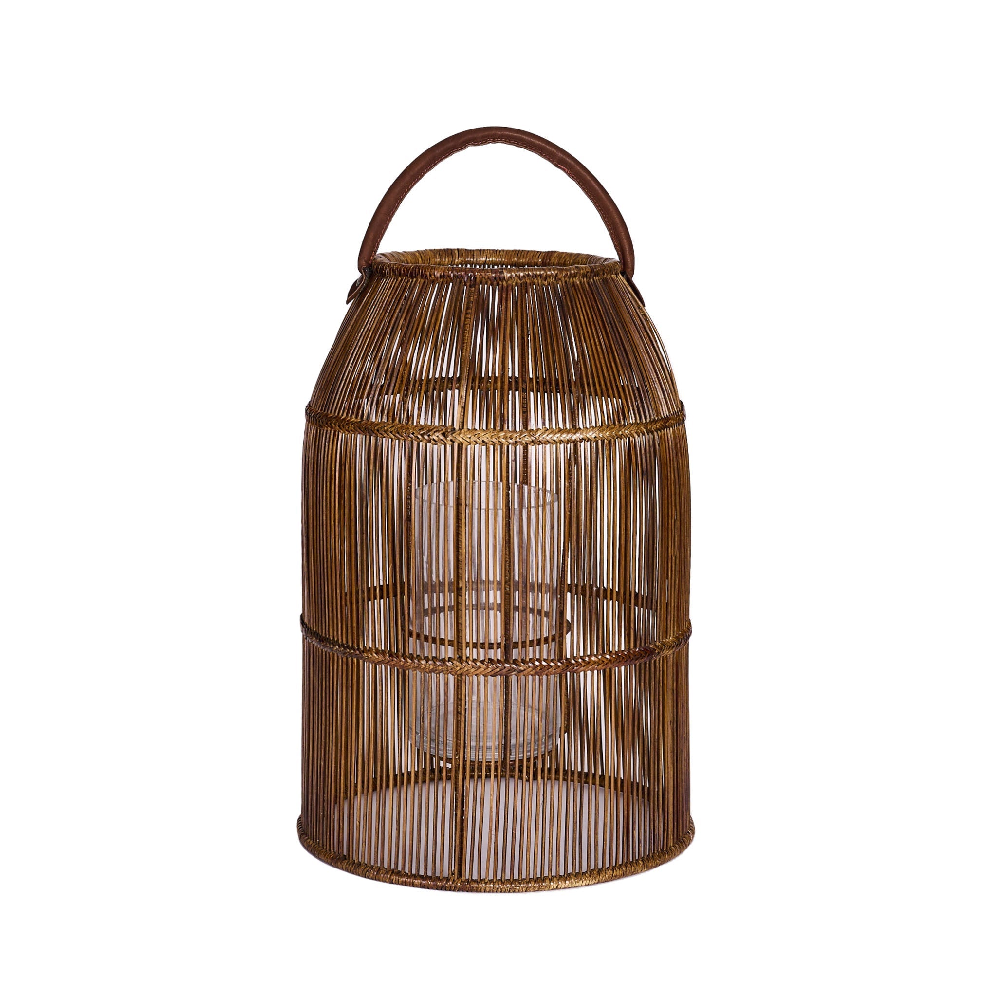 Rangoon Lantern in rattan and bamboo
