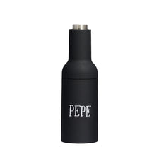 Macinasale E Pepe Combinato Trudeau | 16,5 Cm, Nero E Argento | Macinino In Metallo Ad Alta Precisione Con Regolazione Della Macinatura