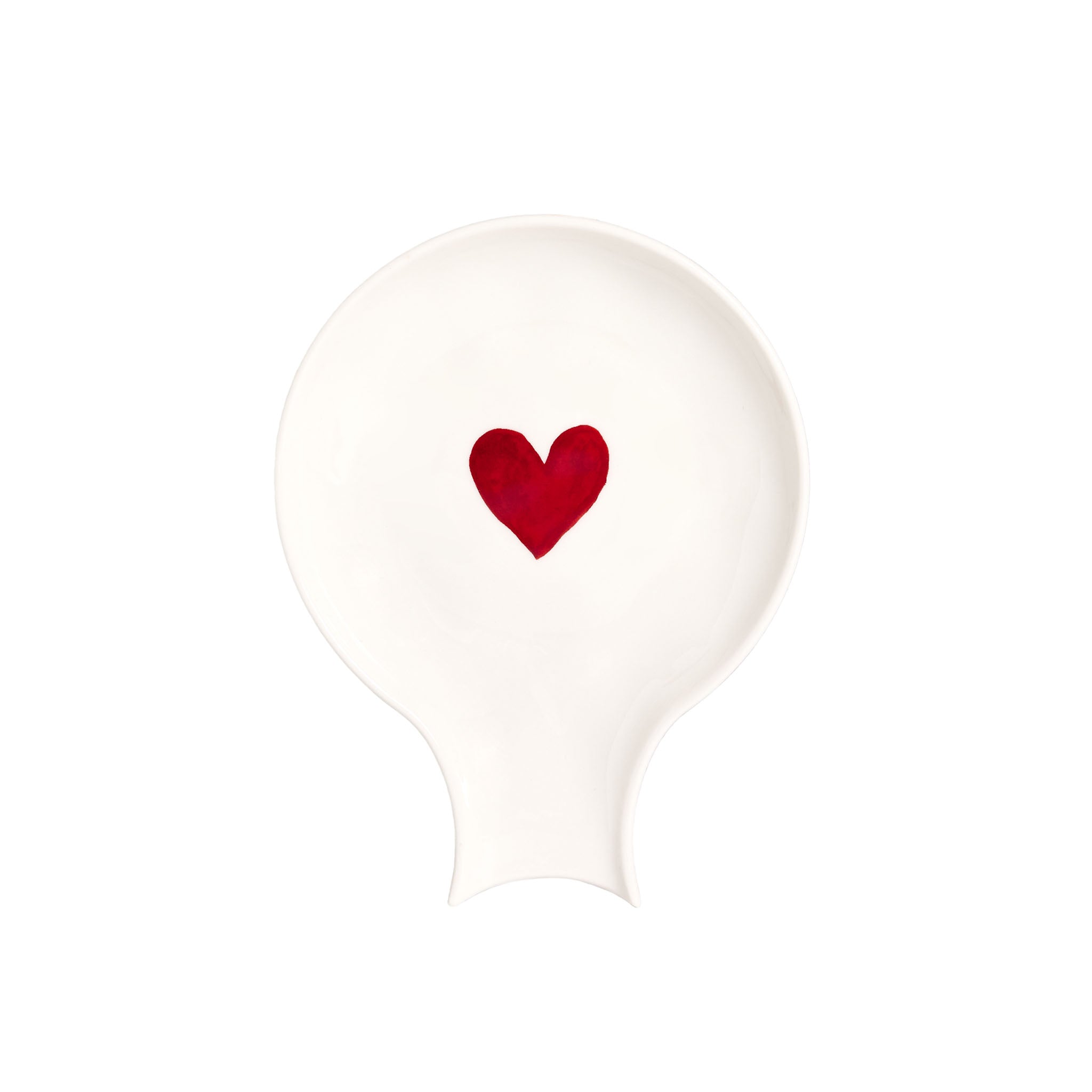 Red Heart spoon rest