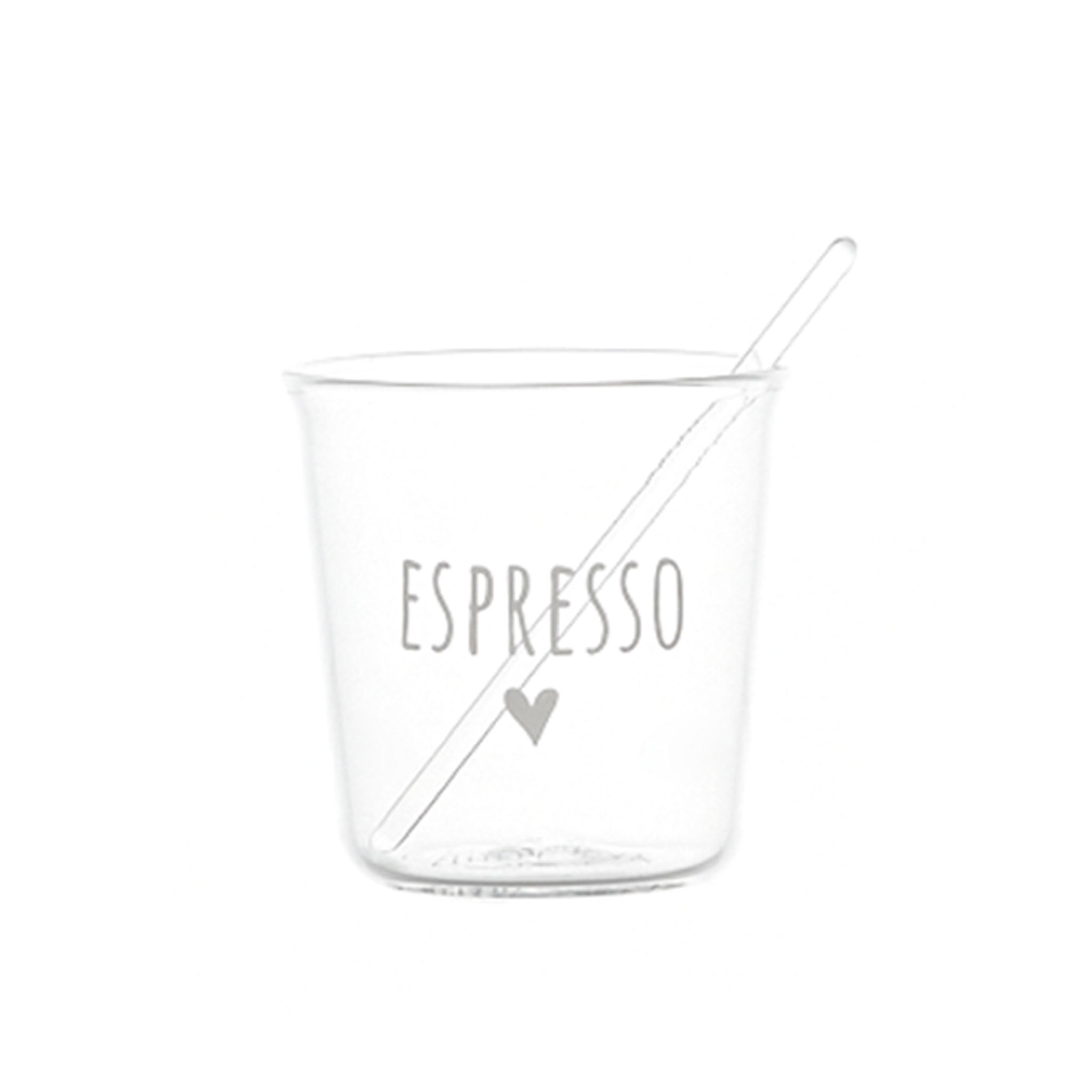 Espresso Glass in White - Set of 4