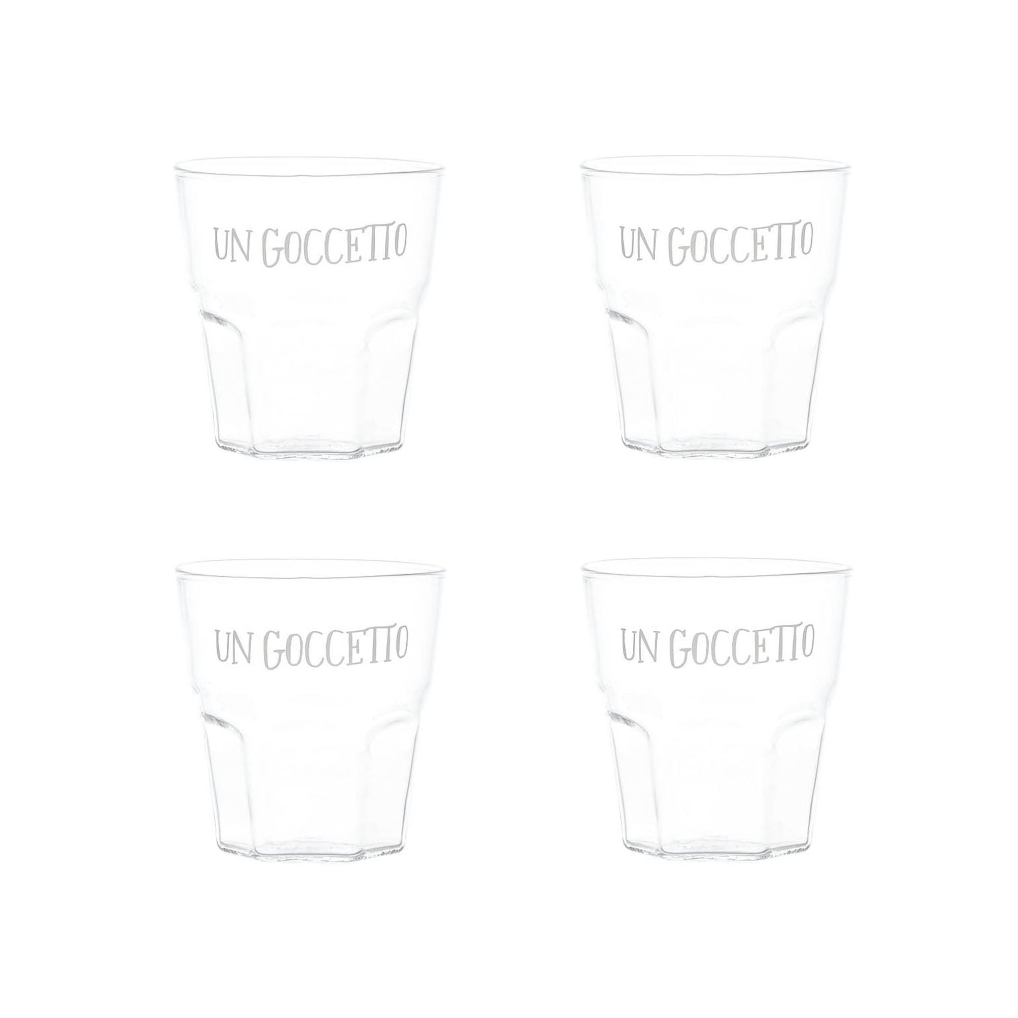 Liquor Glass "Un Goccetto" in White - Set of 4
