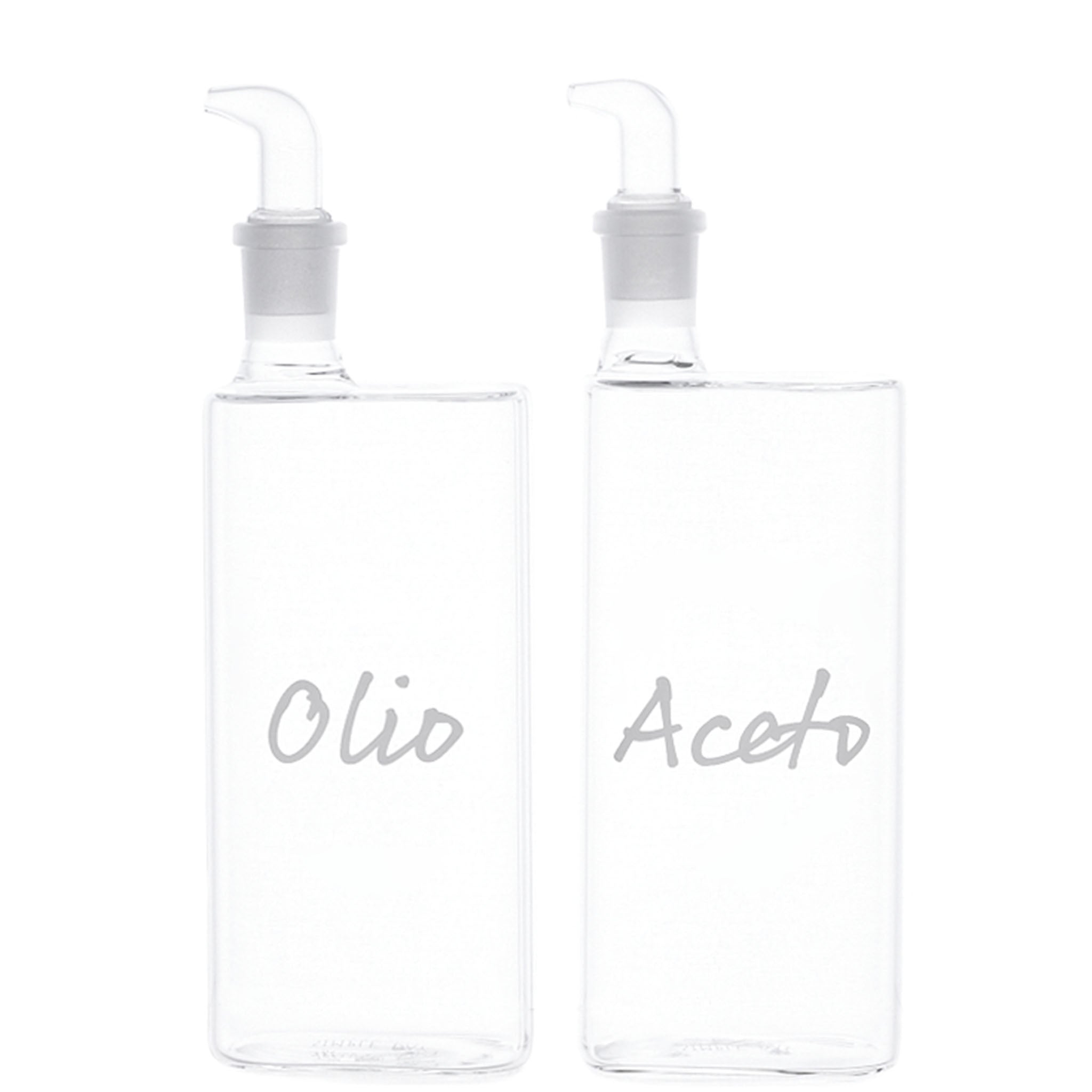 Flaschen 2er Set "Olio" - "Aceto" 2x400ml