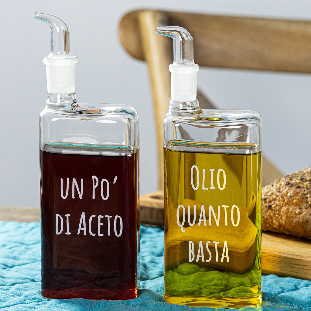 Set 2 Bottiglie Olio Quanto Basta - Un Po' Di Aceto 2x400ml — Simple Day