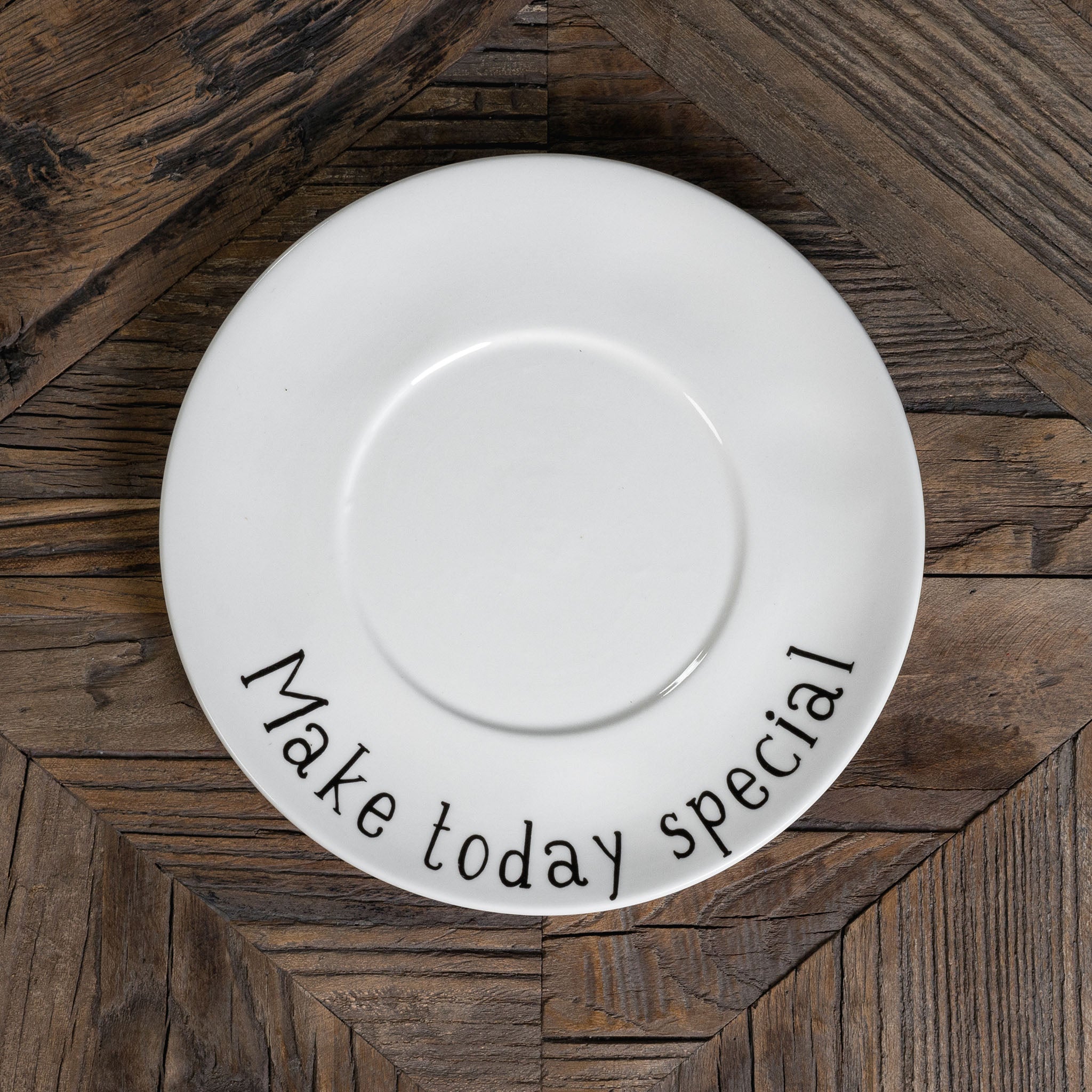 Make Today Special breakfast cup plates - Set of 2