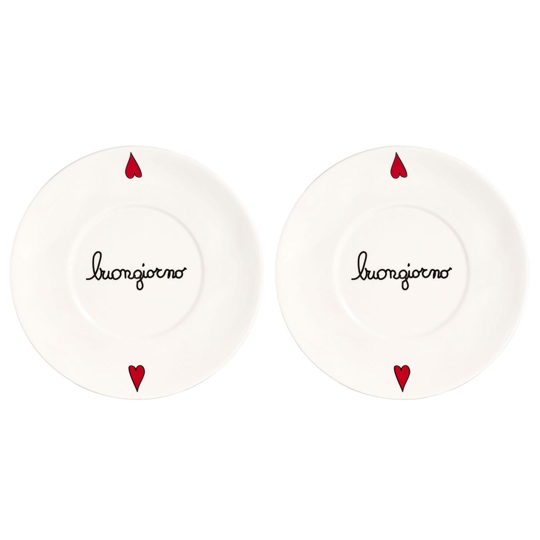 Buongiorno breakfast cup plates - Set of 2