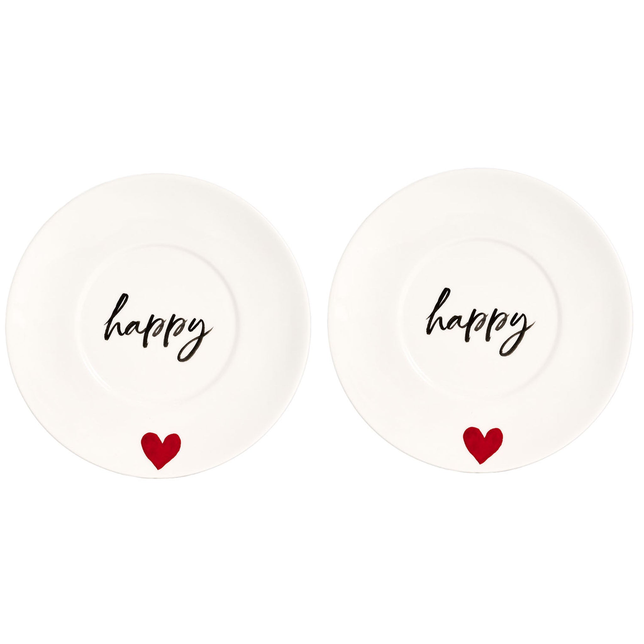Happy breakfast cup plates - Set of 2