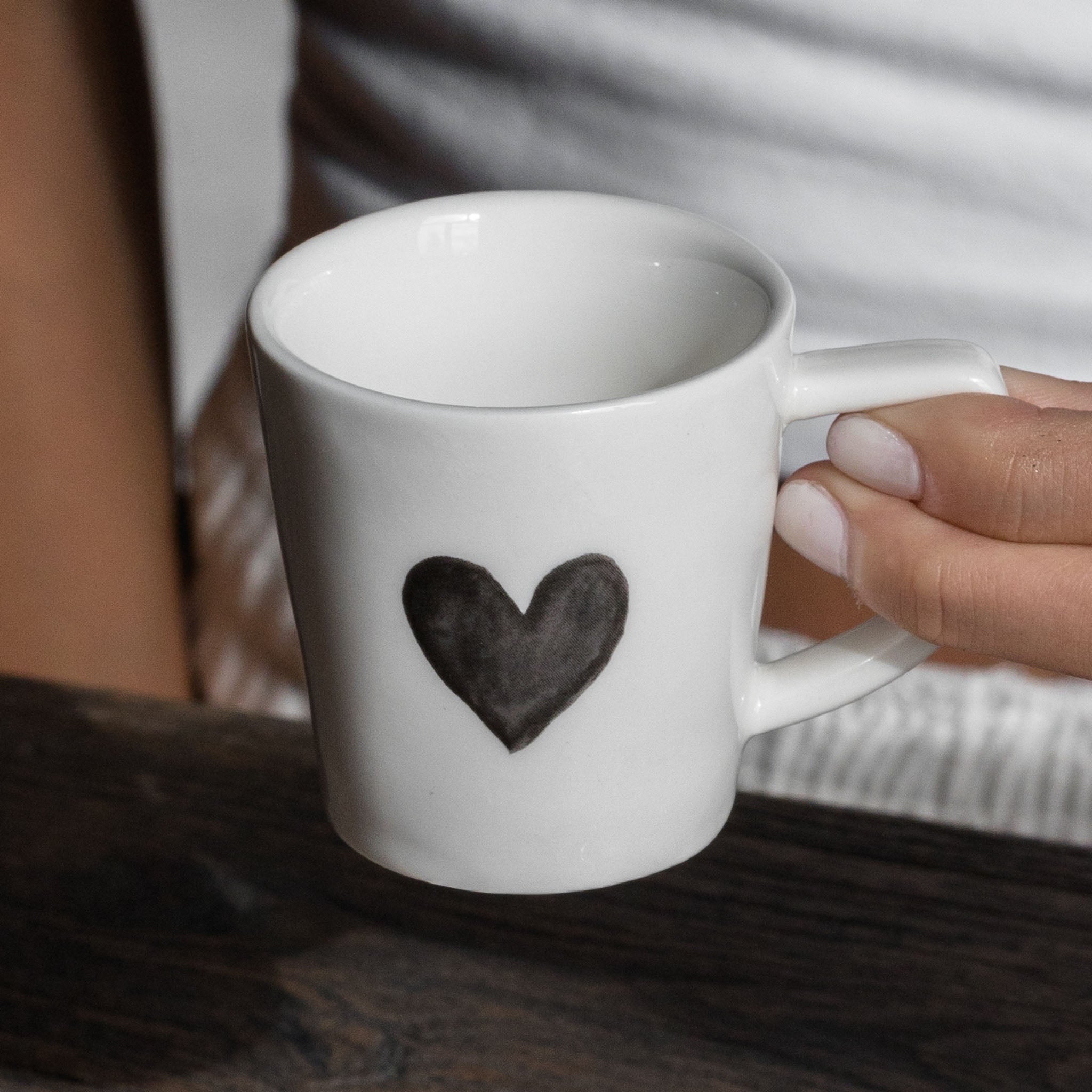 Establecer 2 tazas de café espresso cuori — Simple Day