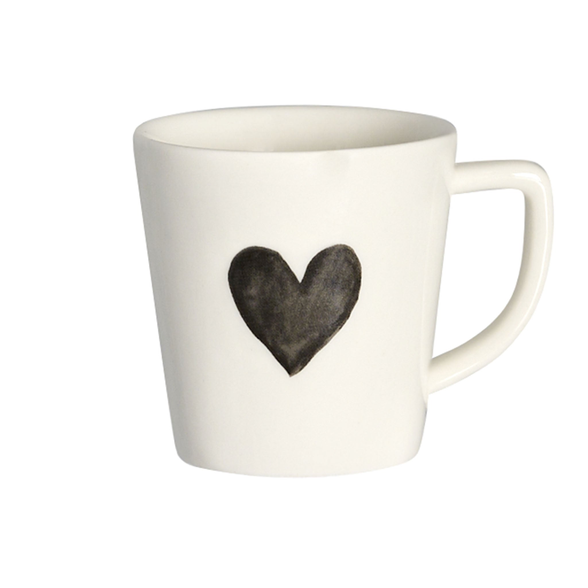 Grey Heart Espresso Cup - Set of 2