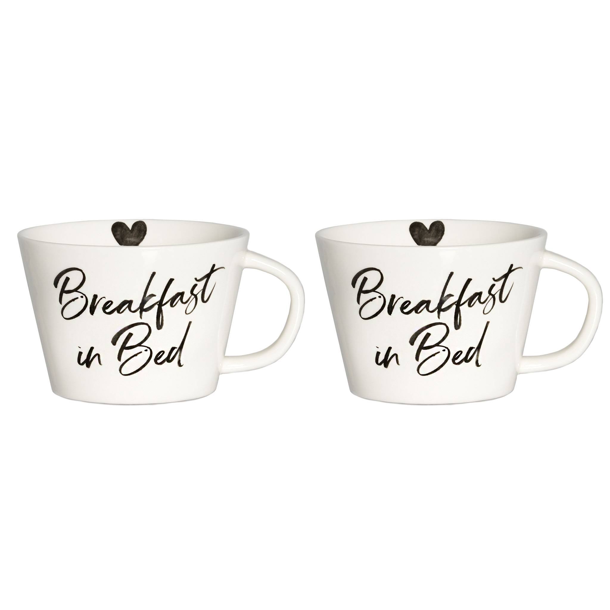 Set 2 cups breakfast breakfast in bed