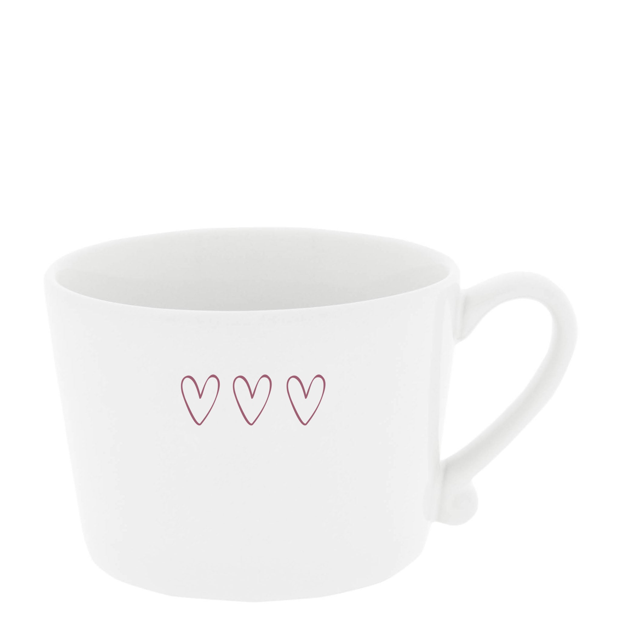 3 red hearts Breakfast Cup
