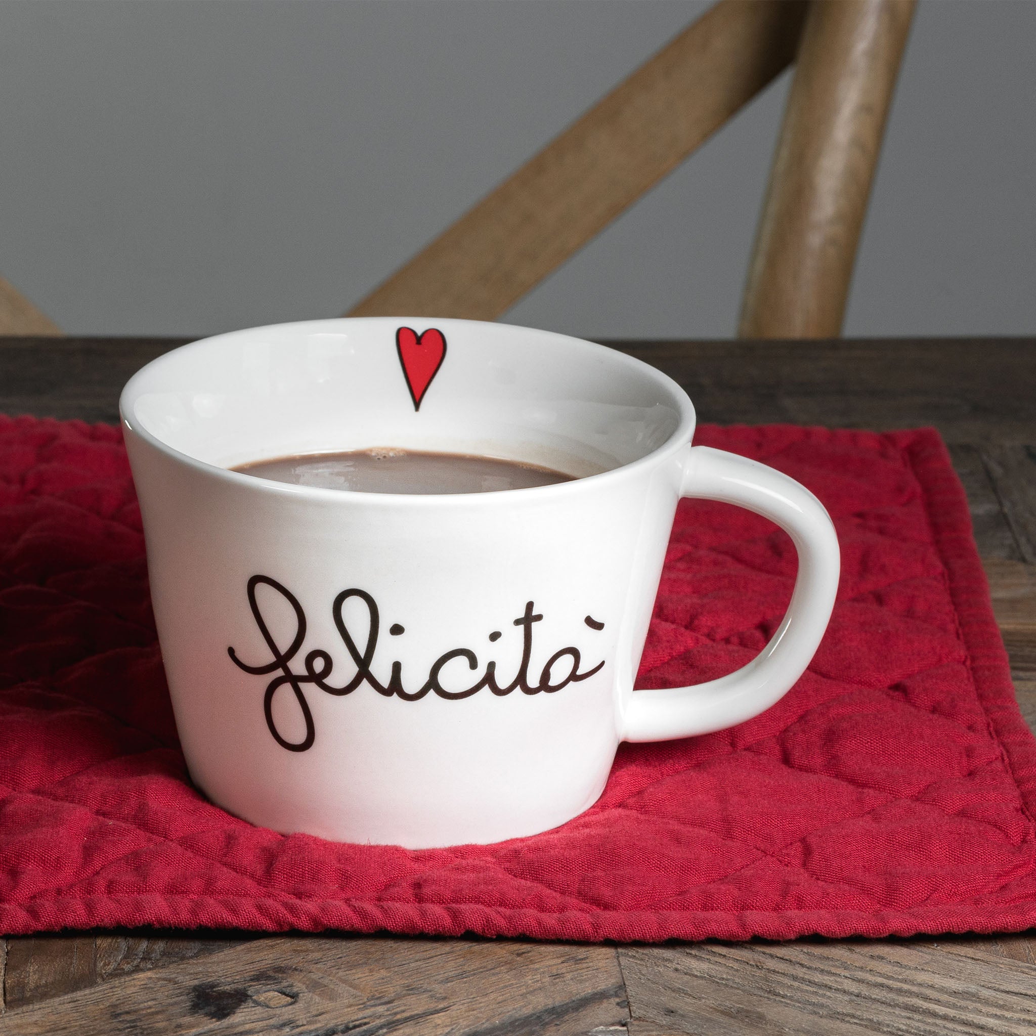 Tazza natalza con manco porcellana Nuvole d Stoffa Schaccanoc Tazza natalza con manco porcellana Nuvole d Stoffa Schaccanoc